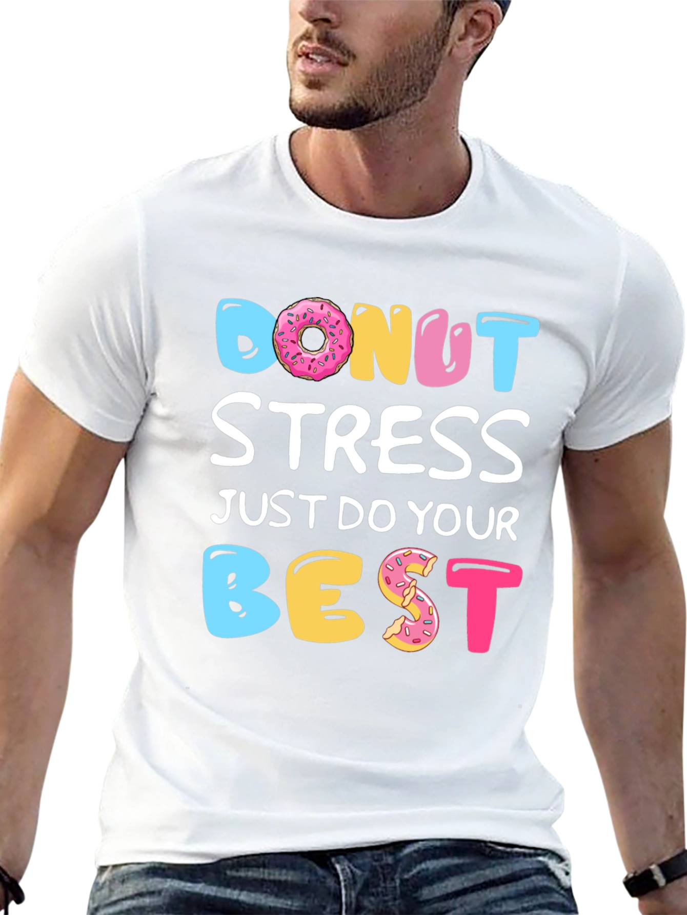 Donut Stress T-Shirt - Funny Casual Tee