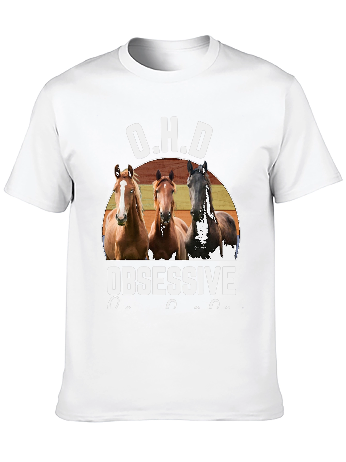 O.H.D. Obsessive Horse Disorder Graphic T-Shirt