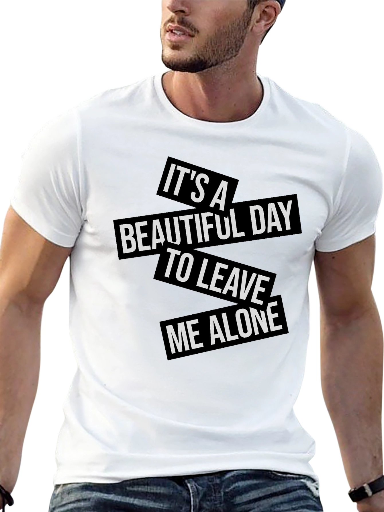Sarcastic Graphic Tee: Leave Me Alone