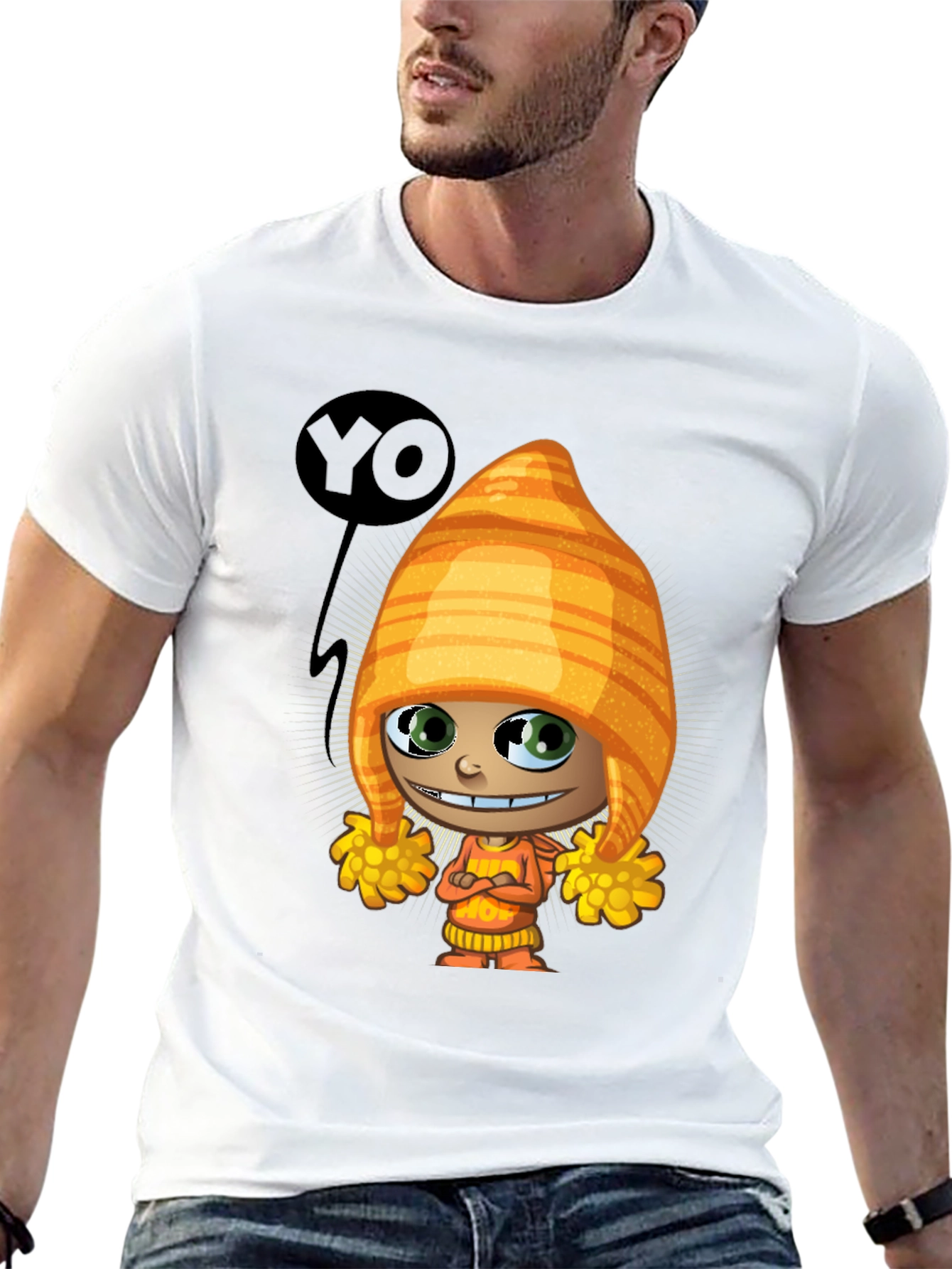 Cartoon Character T-Shirt - Quirky Graphic Tee