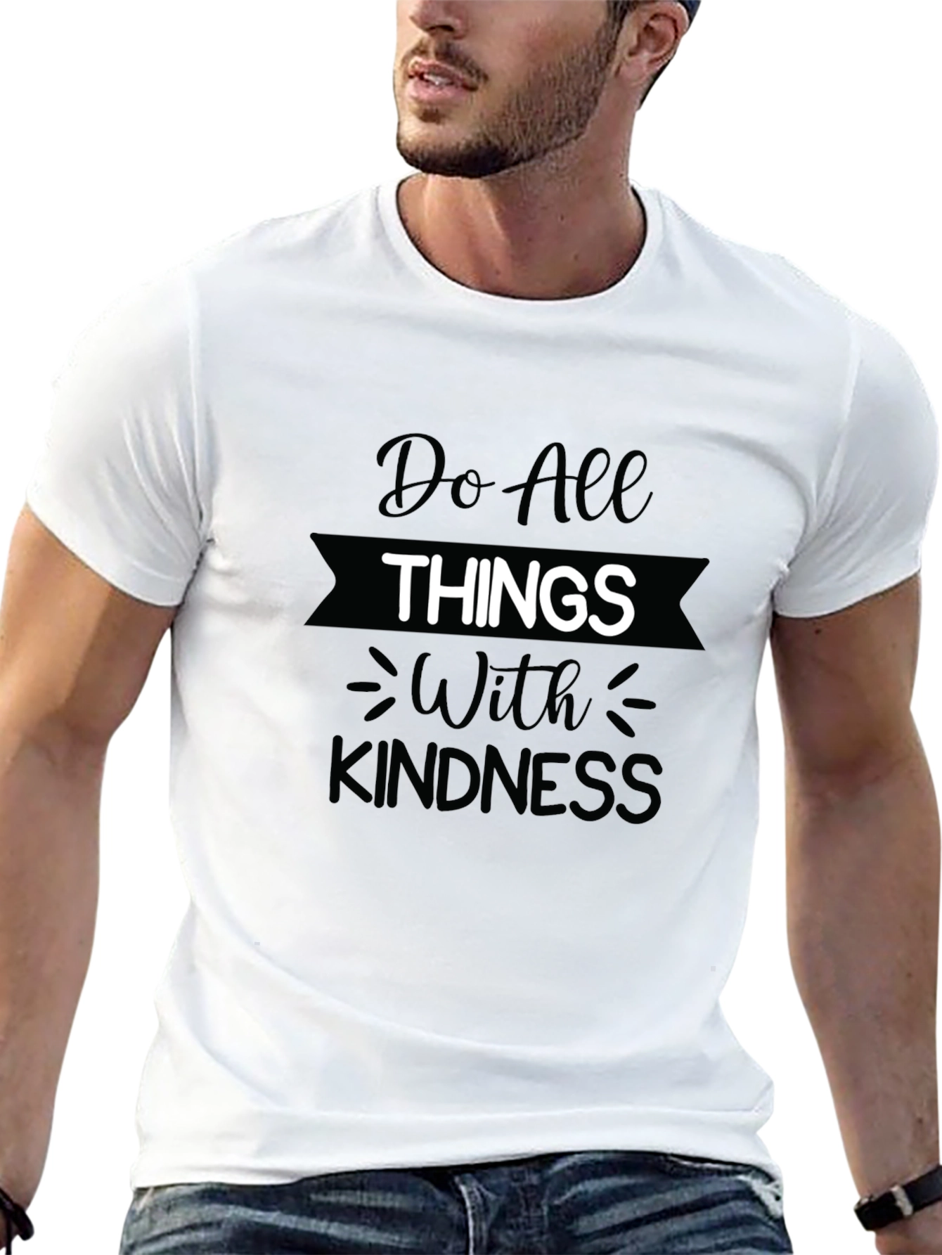 Kindness Graphic Tee - Mens Black T-Shirt