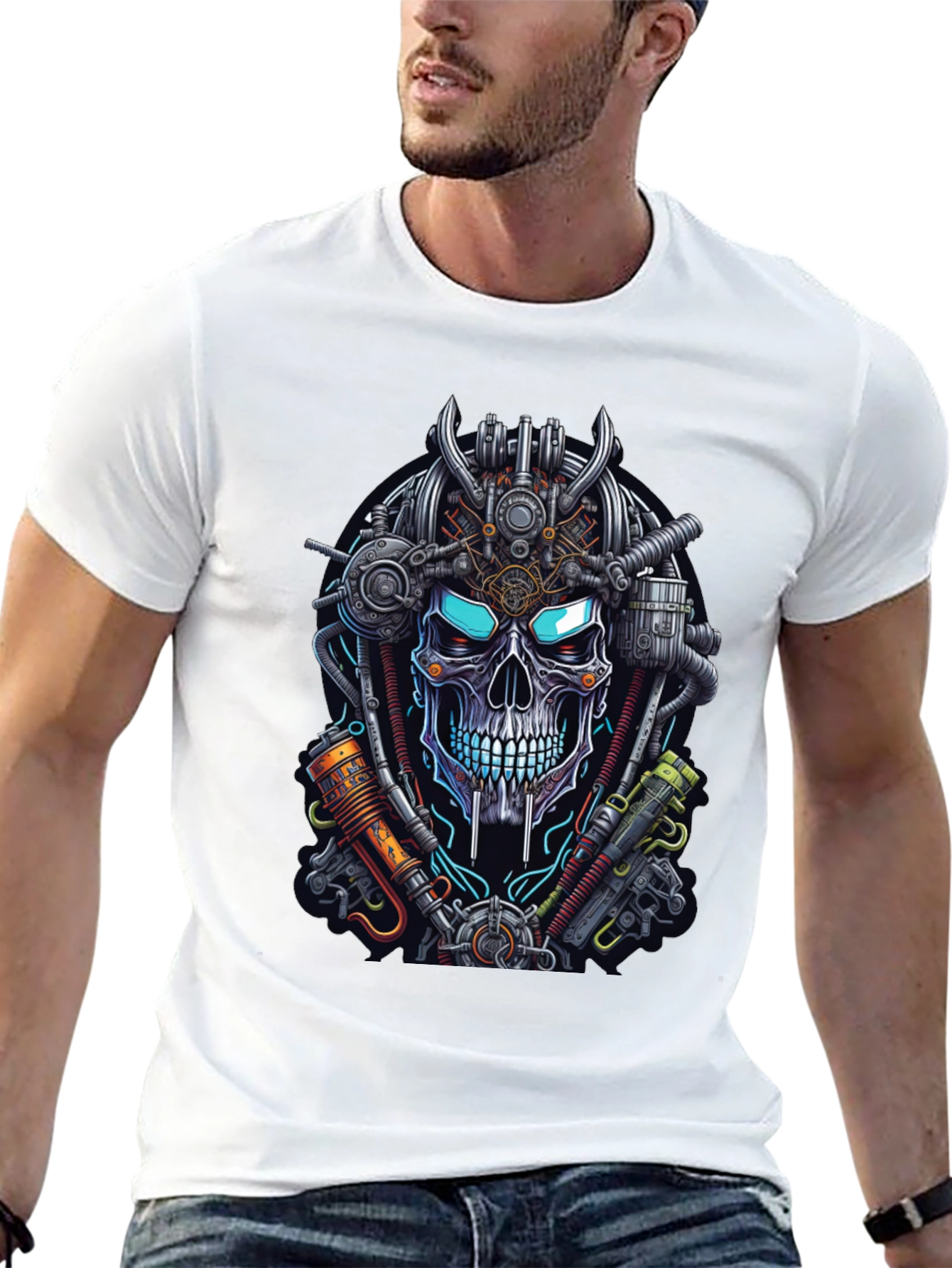 Steampunk Skull Graphic Tee