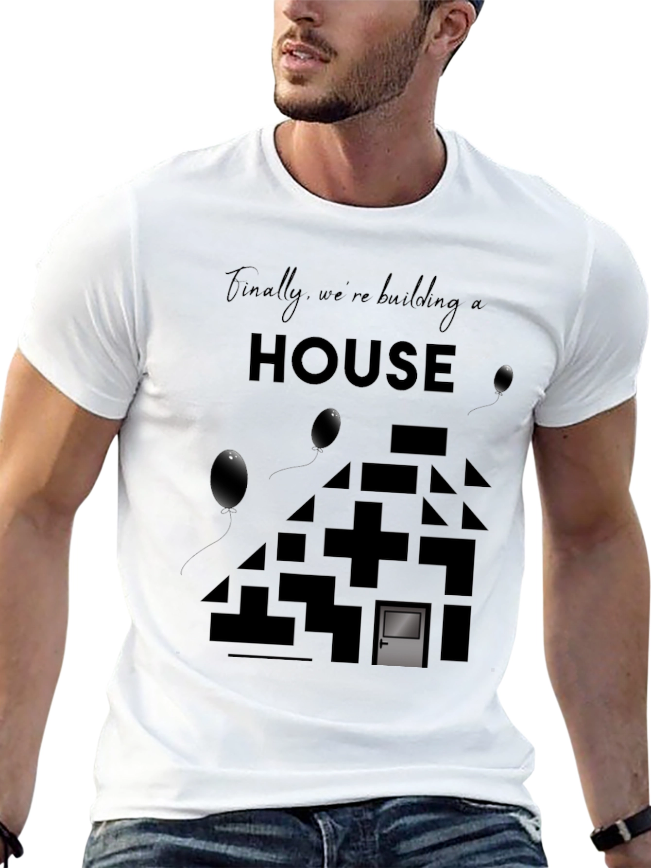 Building a House Tee - Modern Design T-Shirt