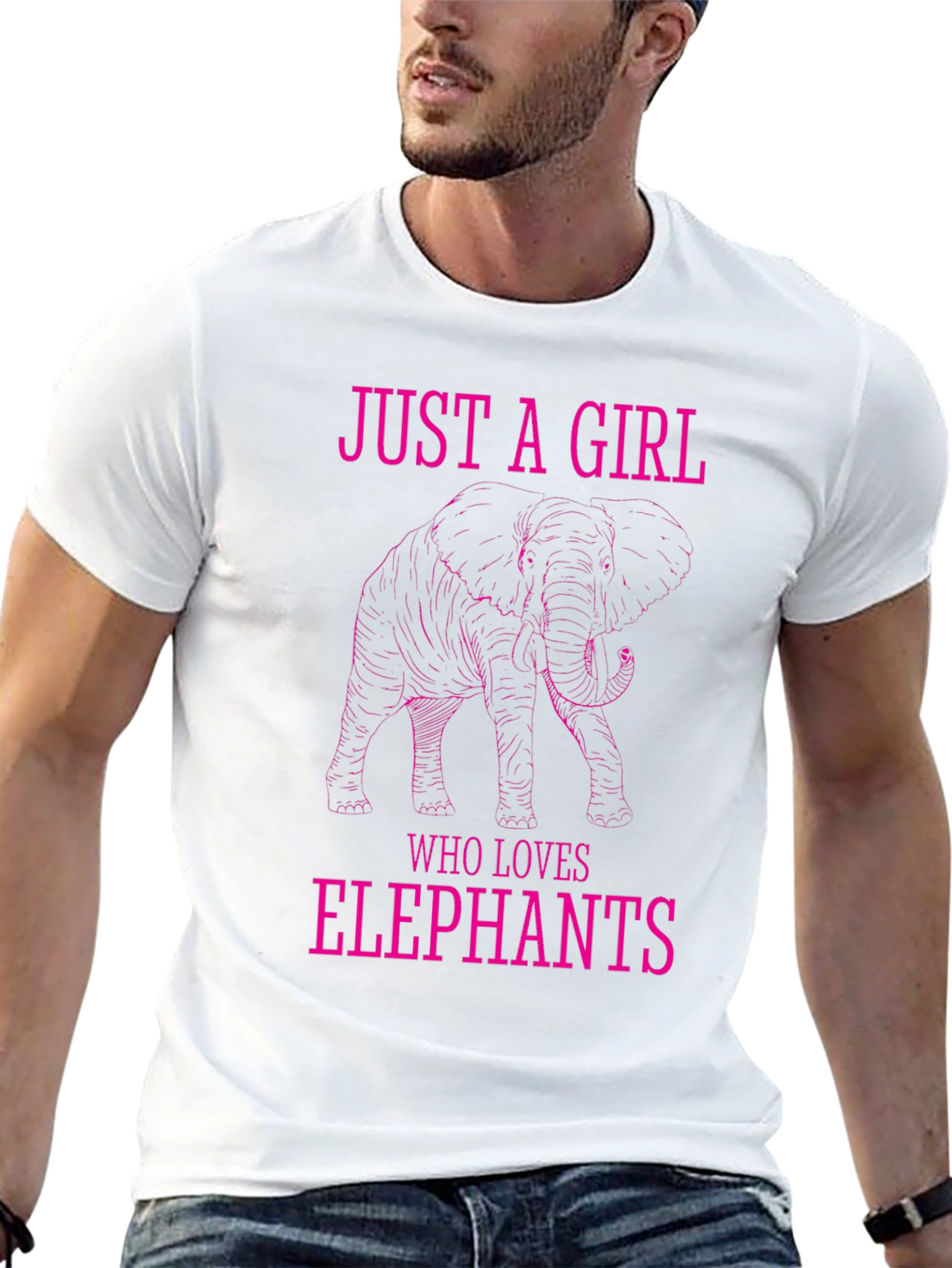 Just a Girl Who Loves Elephants T-Shirt