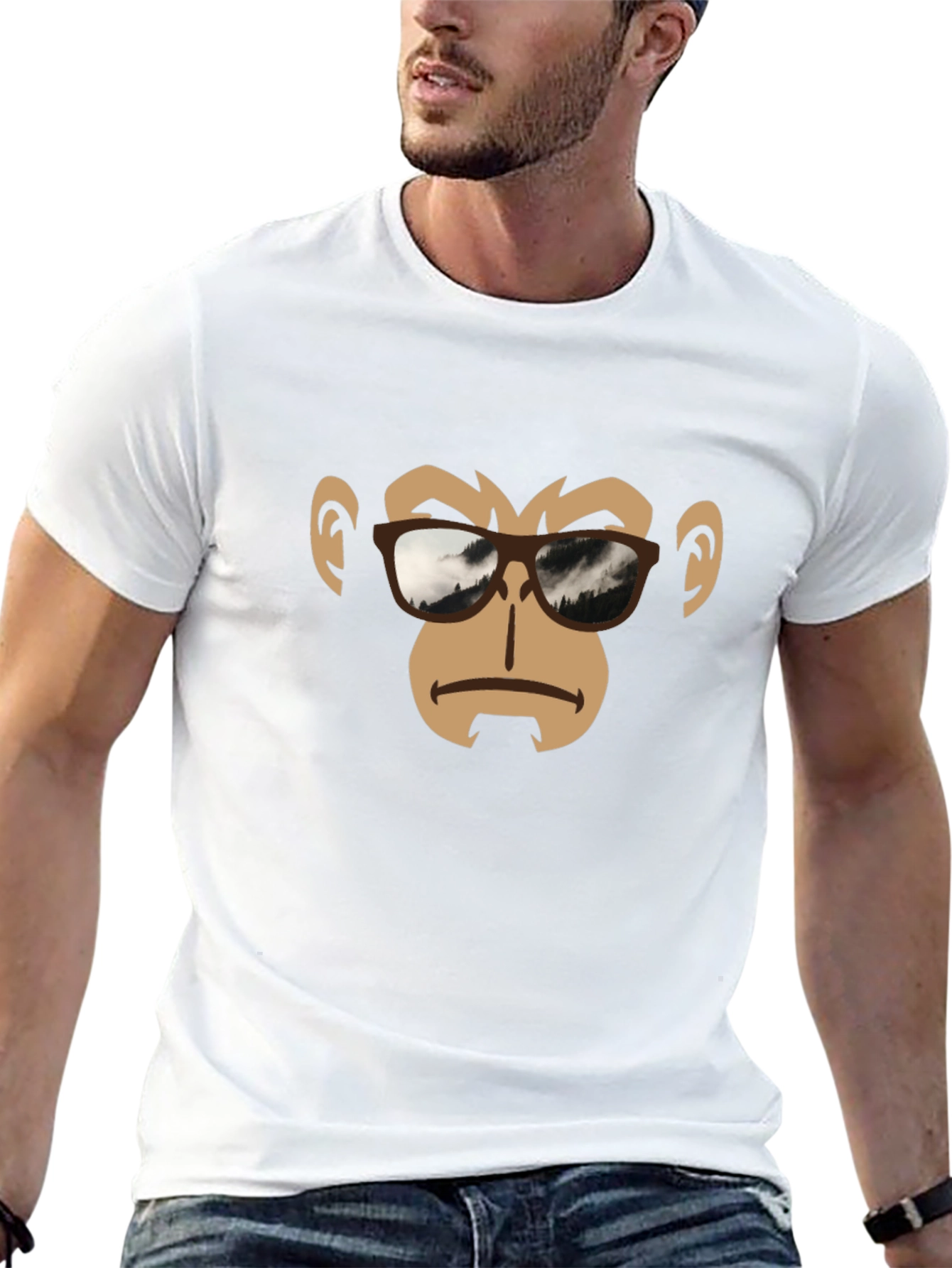 Cool Ape Graphic Tee - Black
