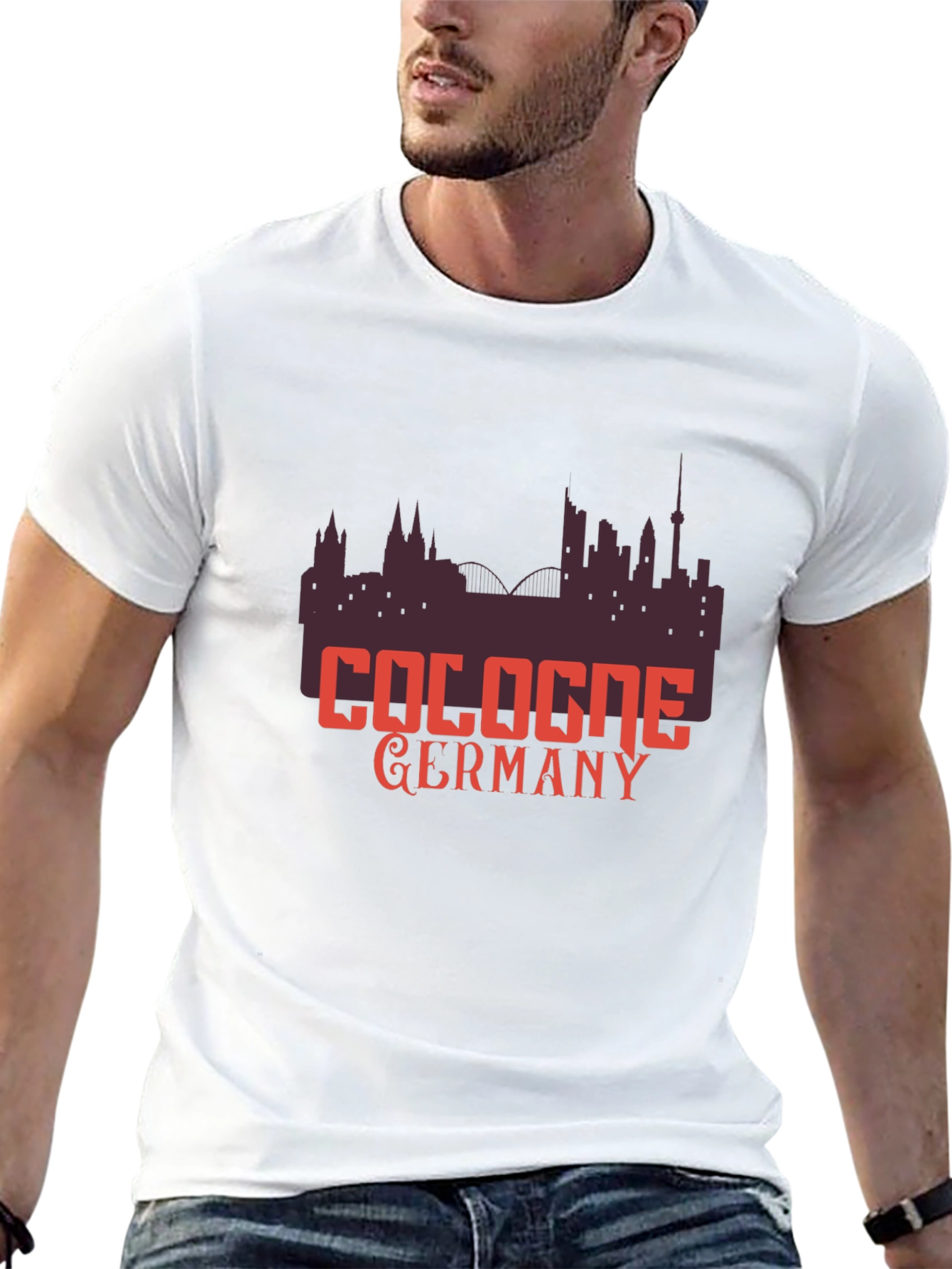 Cologne Germany Skyline Graphic T-Shirt