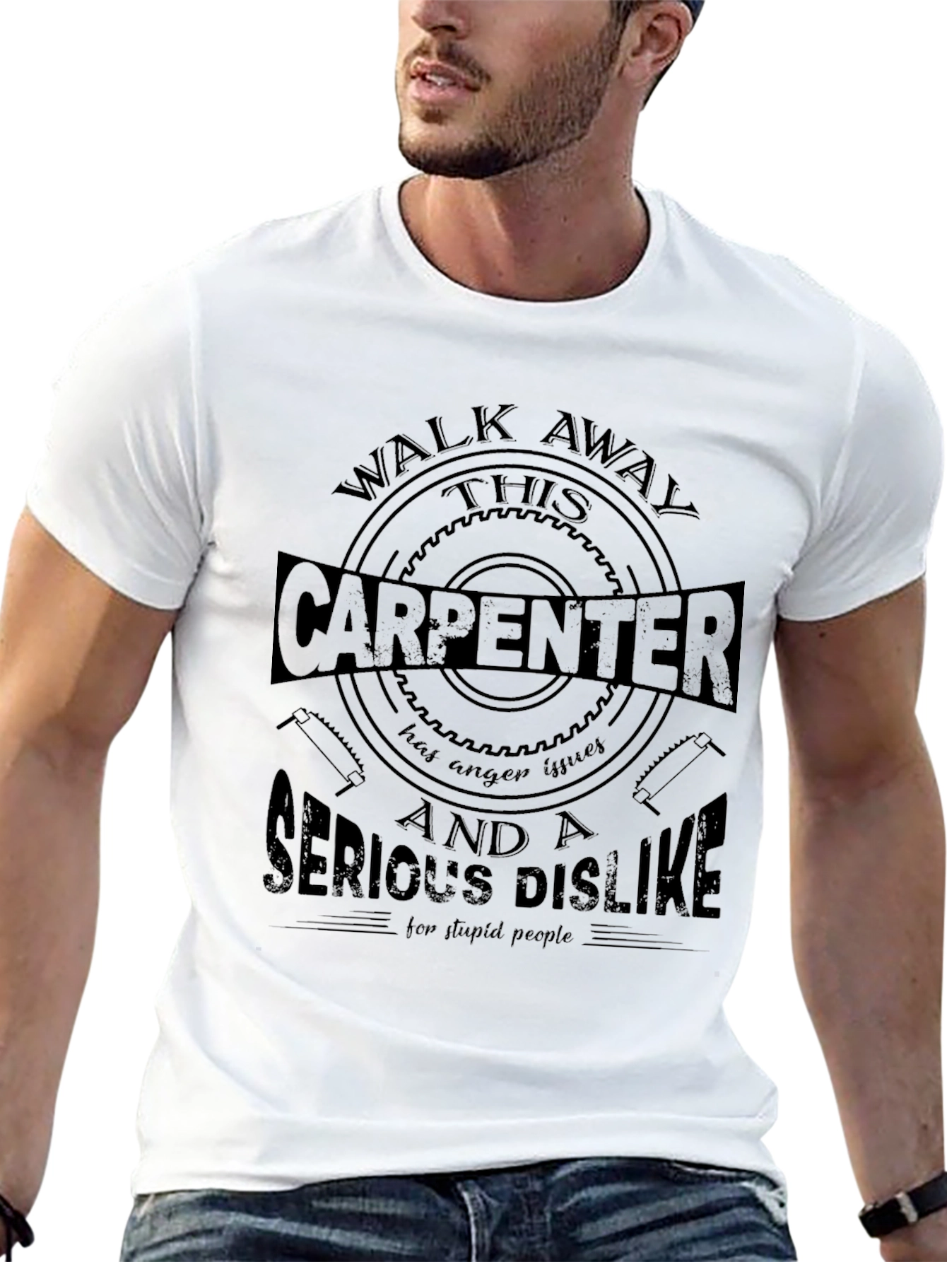 Carpenter Anger Issues Graphic Tee - Black Cotton Blend