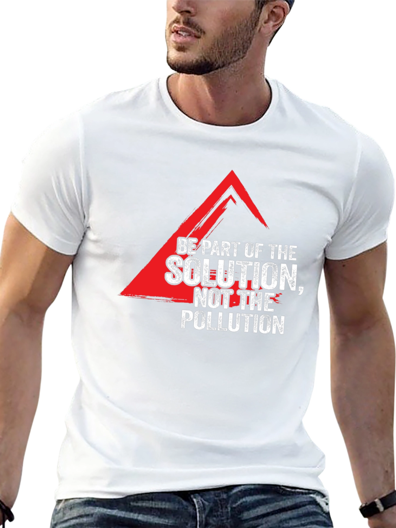 Solution Not Pollution Graphic Tee