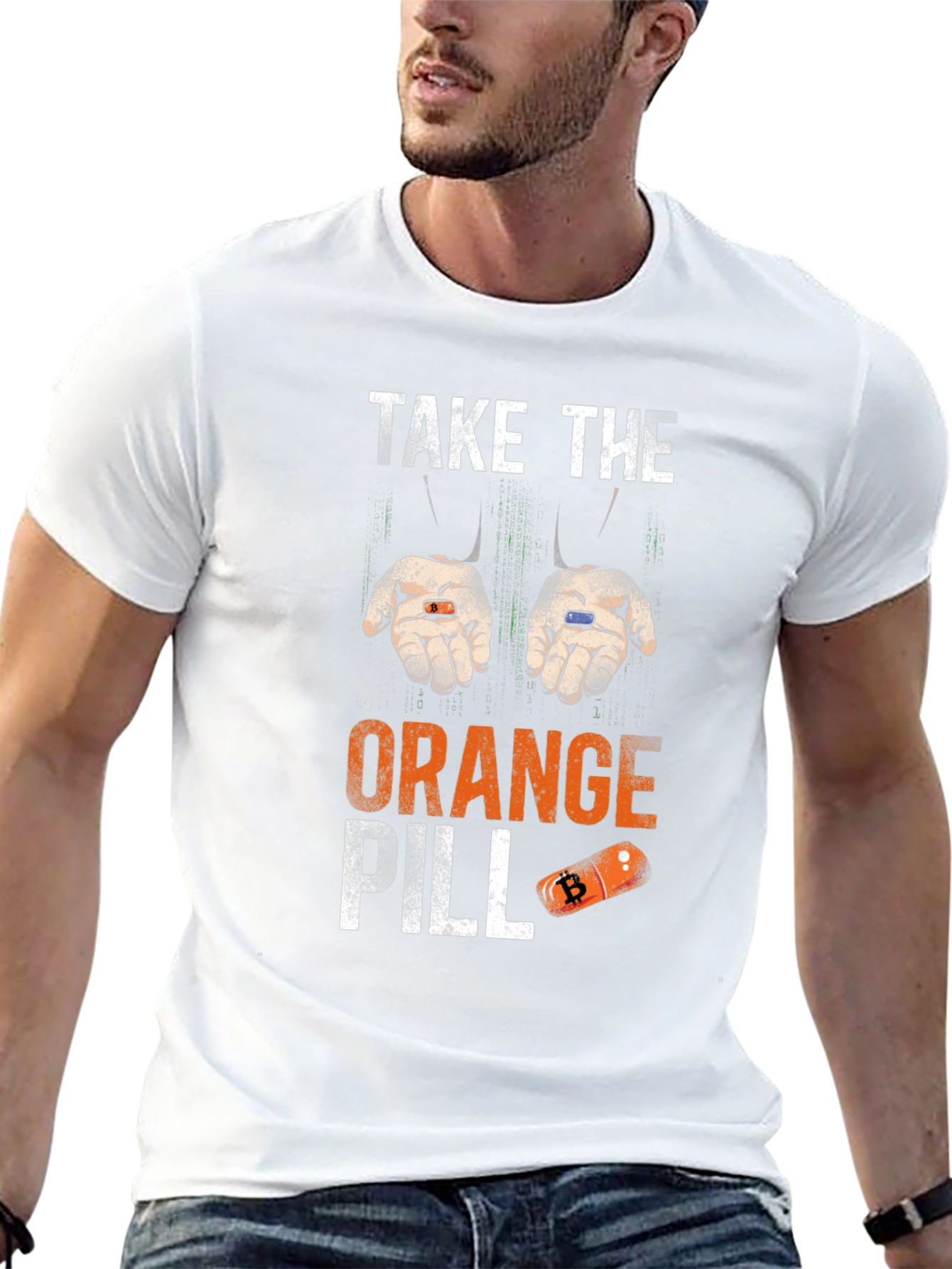 Bitcoin Orange Pill T-Shirt