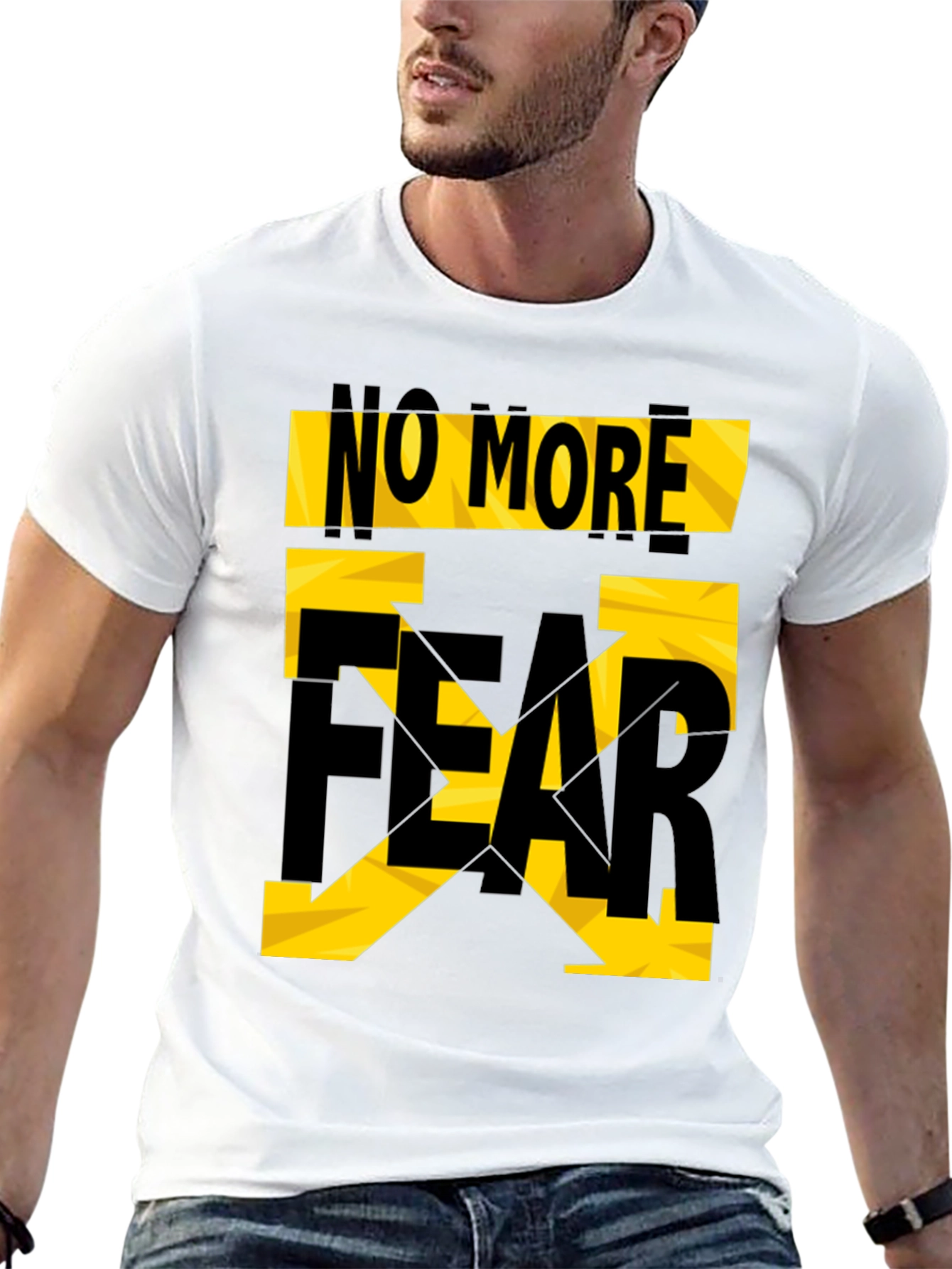No More Fear Graphic T-Shirt - Black