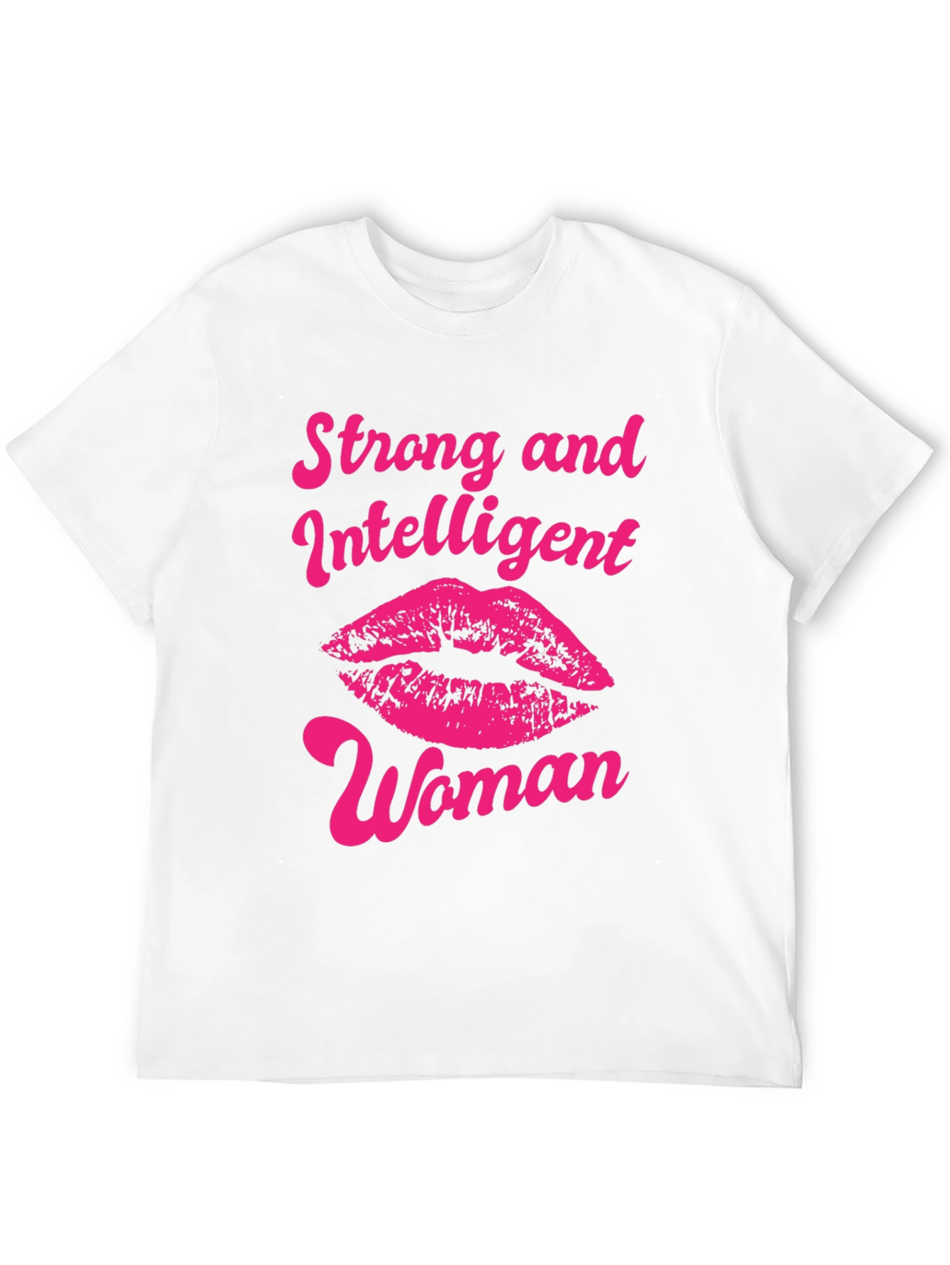 Strong Intelligent Woman Lips Graphic T-Shirt