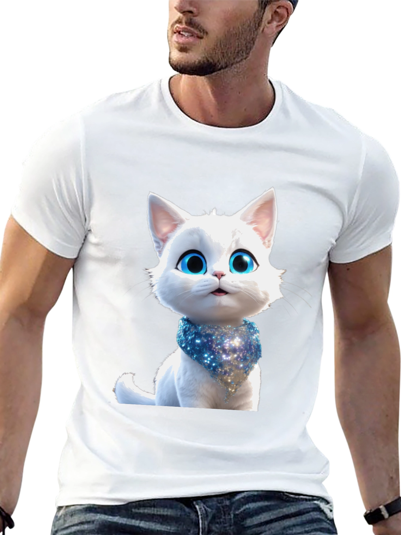 Cute Cat Graphic T-Shirt