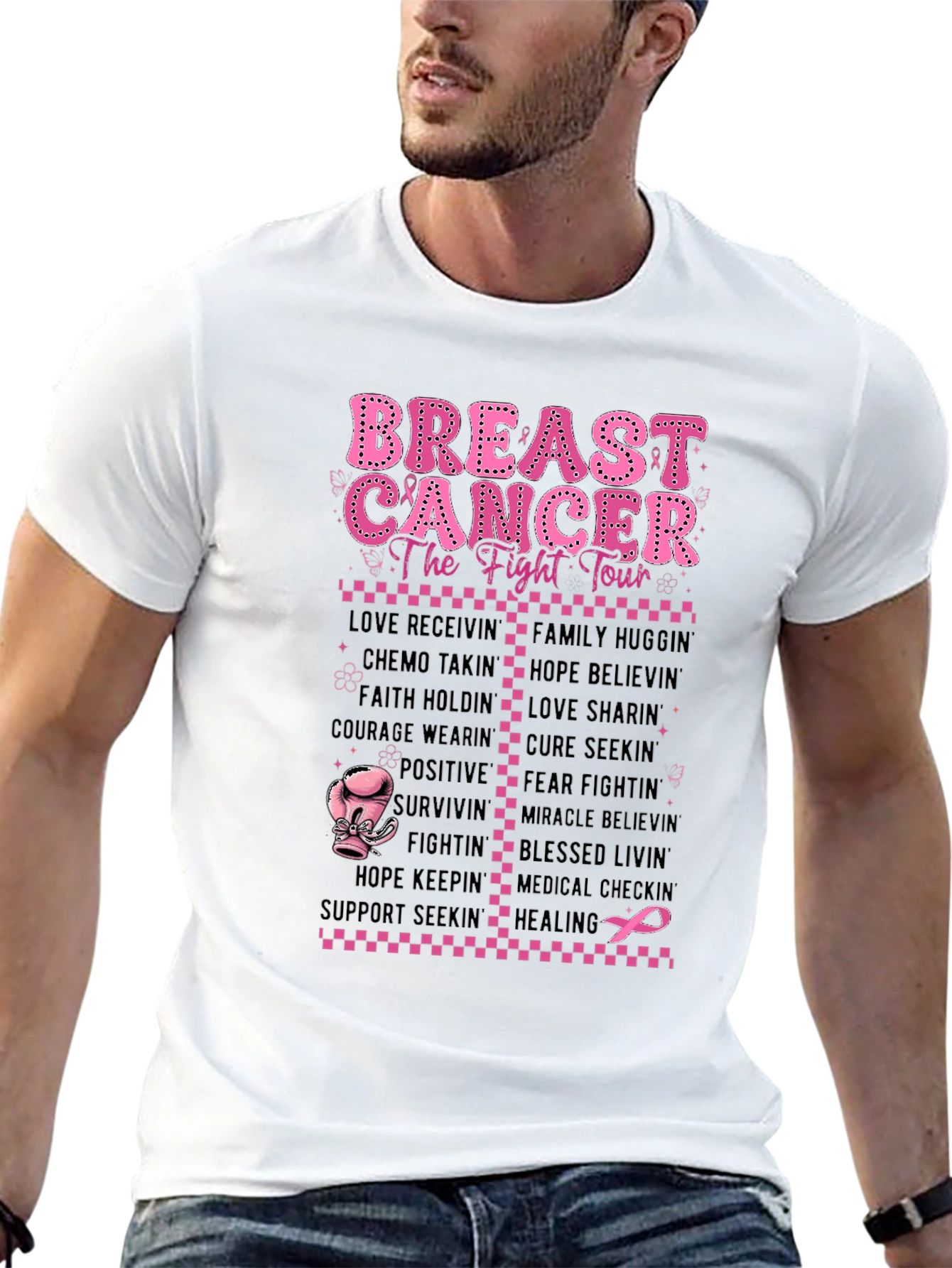 Breast Cancer Fight Tour T-Shirt