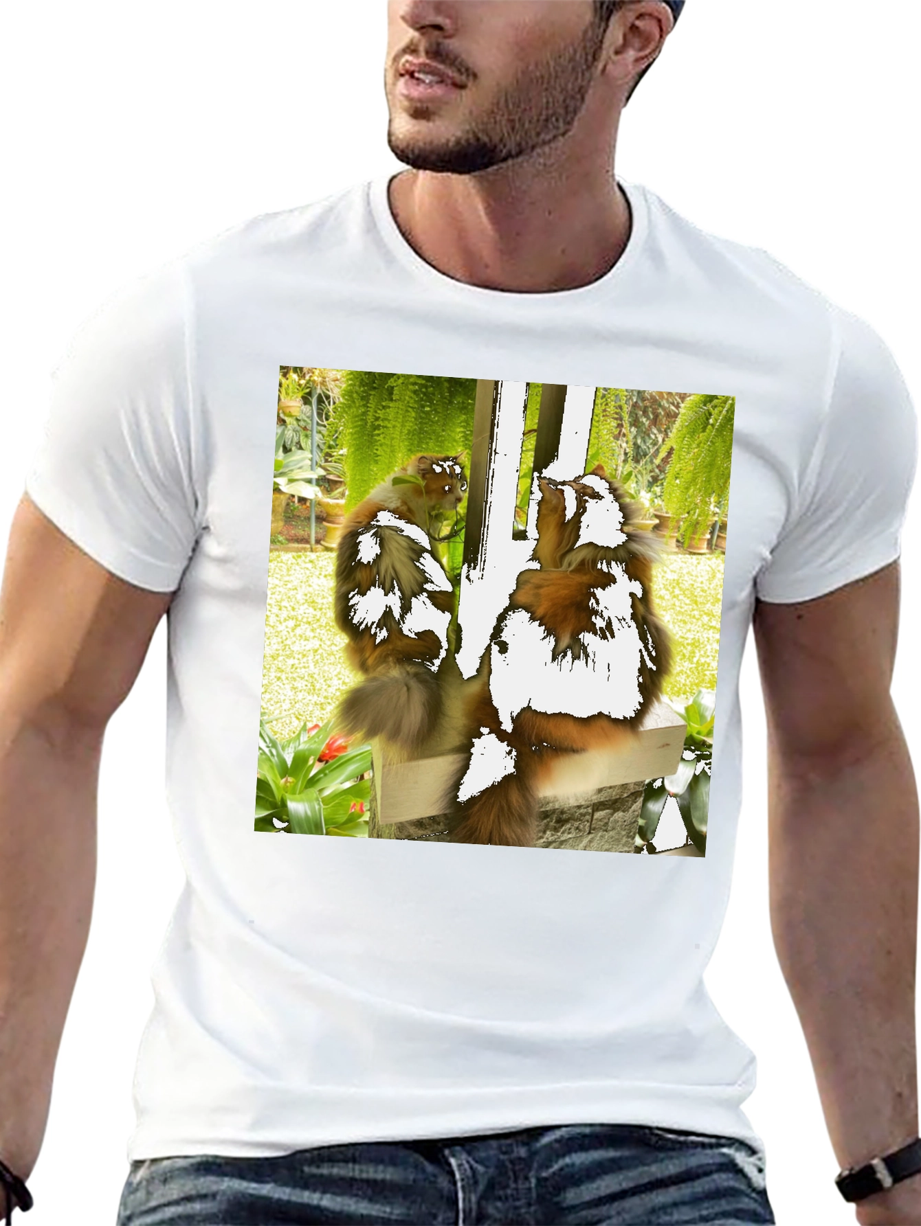 Unique T-Shirt with Monkey Design