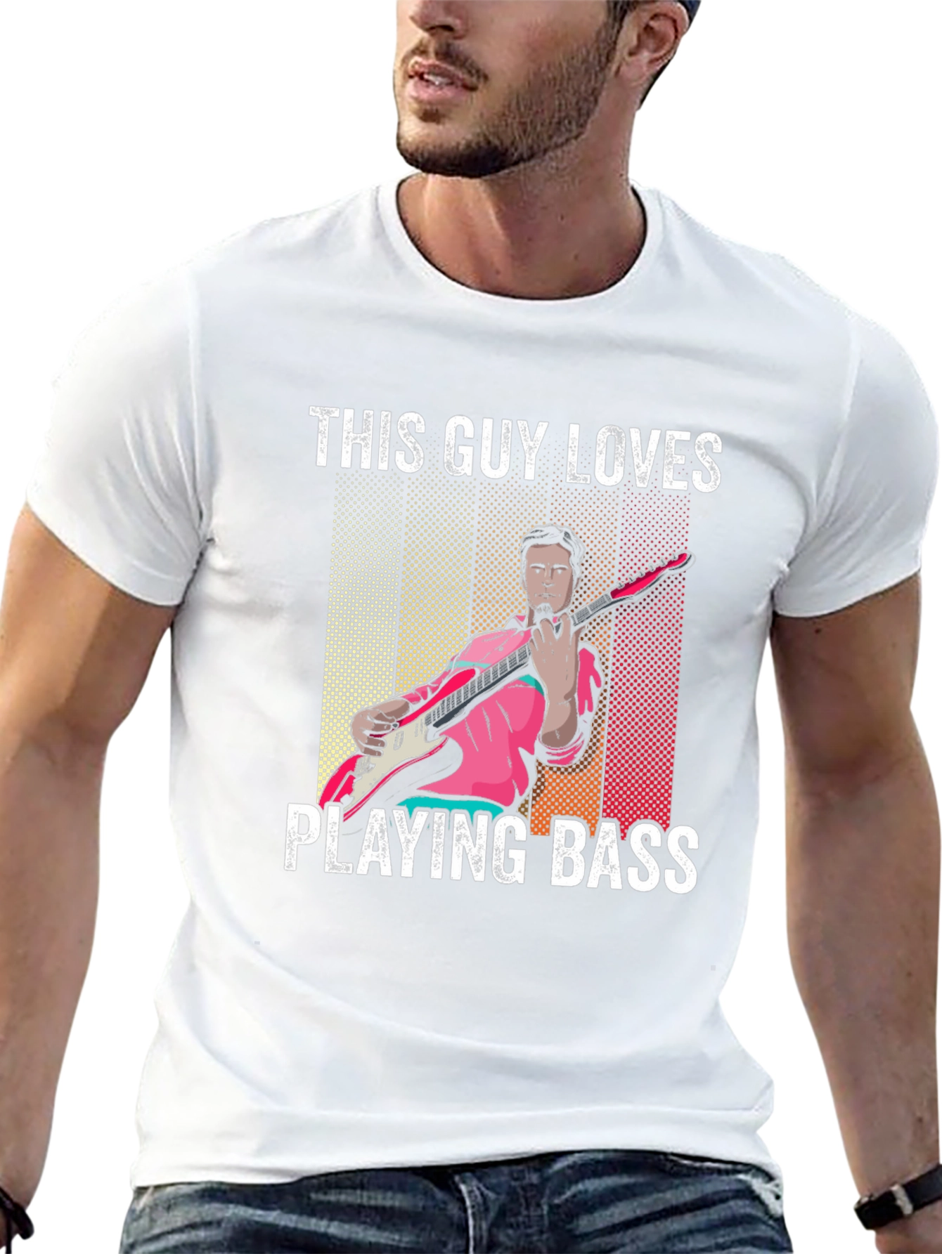 This Guy Loves Playing Bass T-Shirt