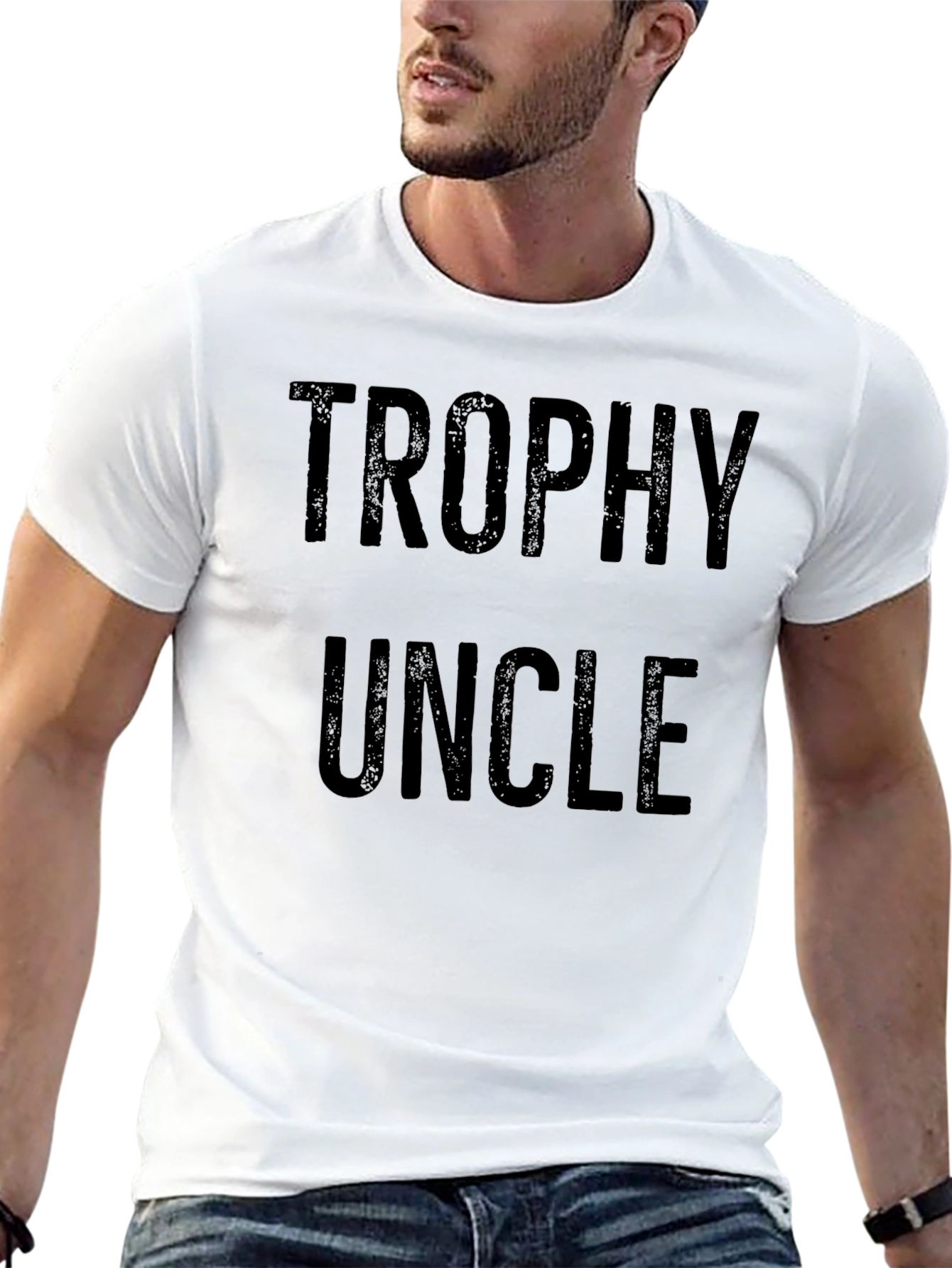 Trophy Uncle Graphic Tee - Black