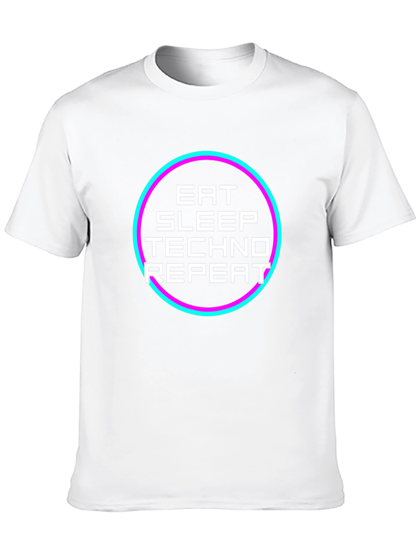 Eat Sleep Techno Repeat Graphic Tee