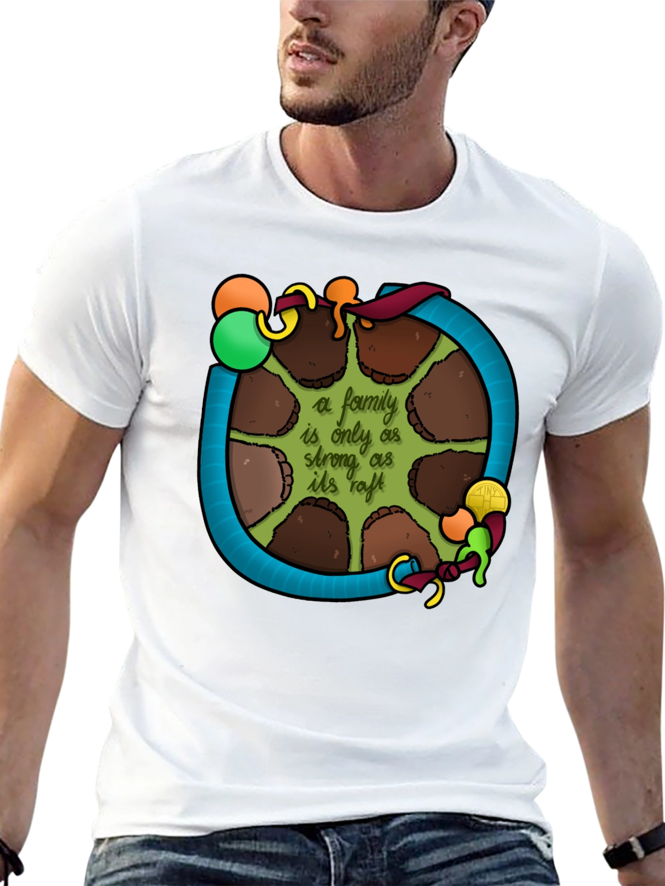 Family Raft T-Shirt: Strength in Unity