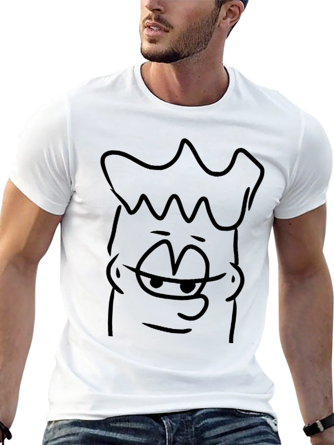 Bart Simpson Cartoon Black T-Shirt