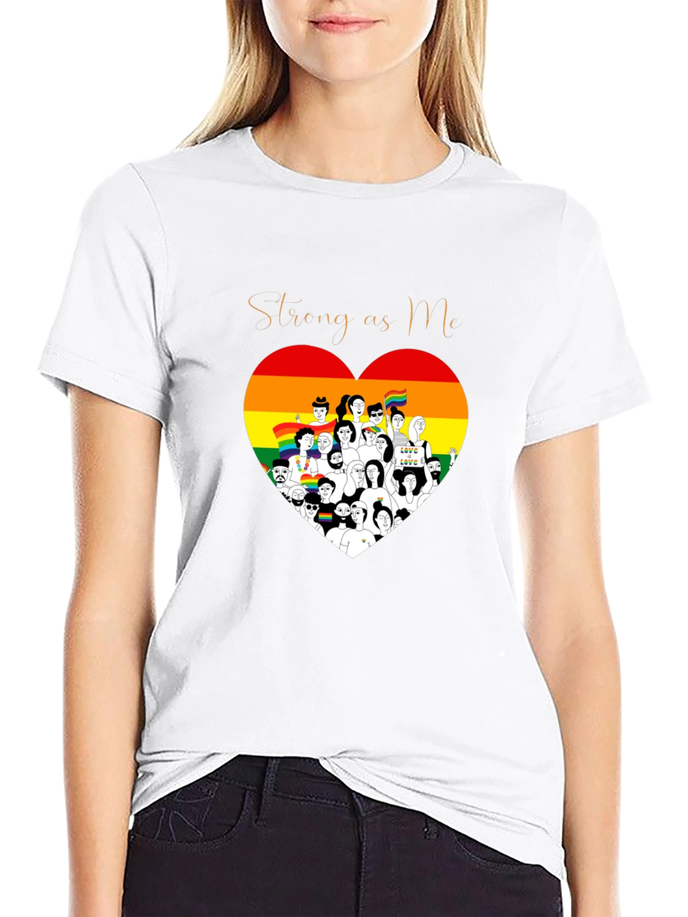 Strong as Me LGBTQ+ Pride T-Shirt