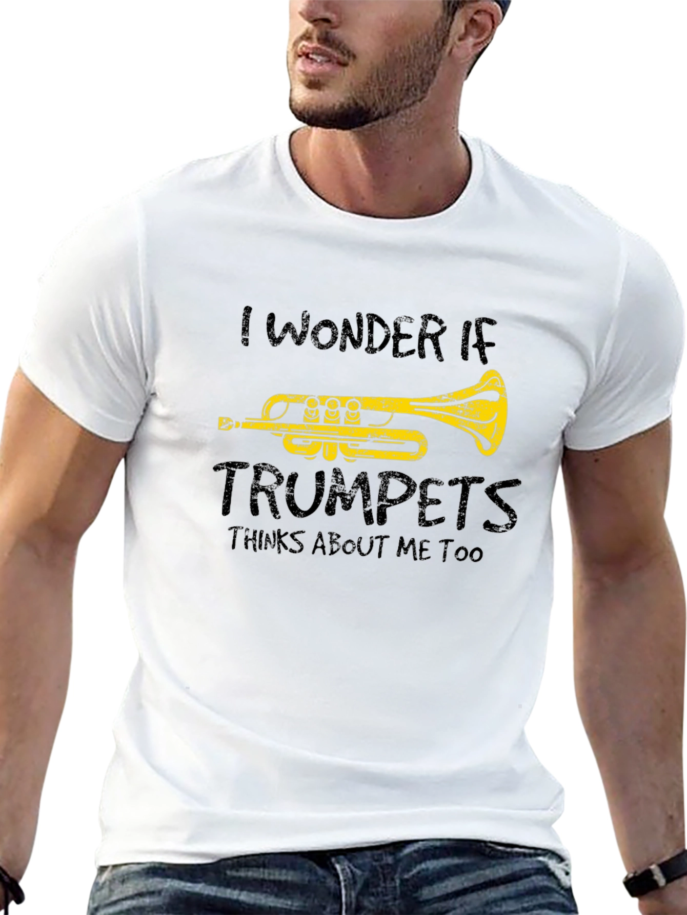 Trumpet Humor Graphic T-Shirt - Musical Instrument Tee
