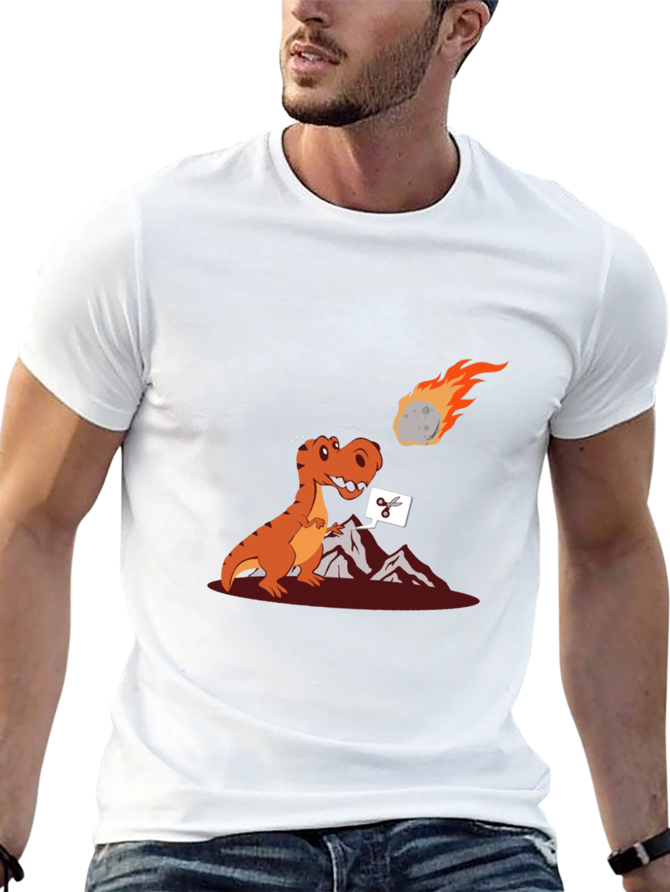 Dino Cuts Meteor T-Shirt - Extinction Event Tee