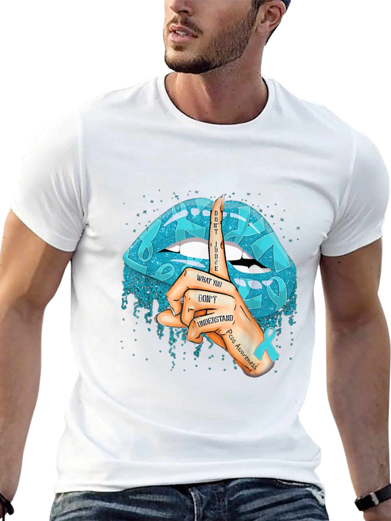 PCOS Awareness T-Shirt - Dont Judge