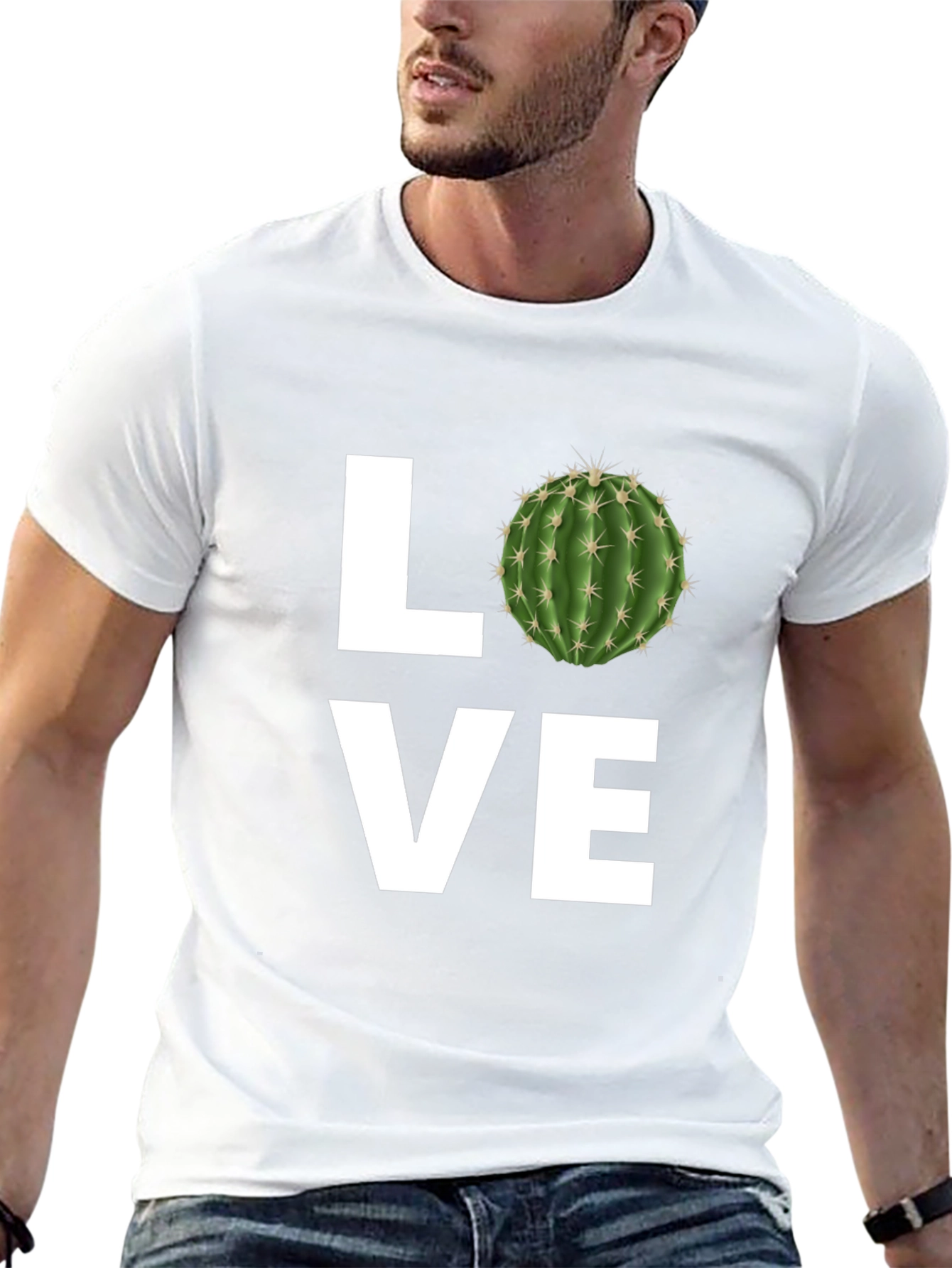 Cactus Love Graphic Tee - Black