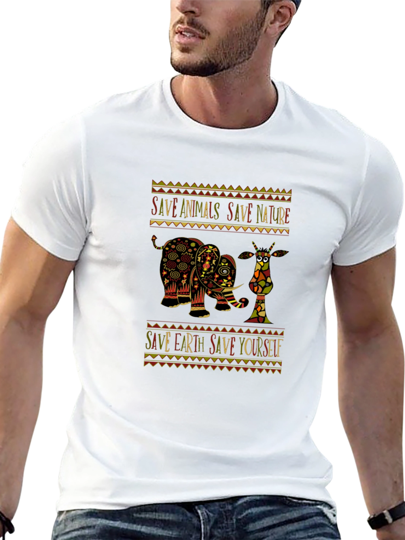 Save Animals Save Nature Graphic Tee