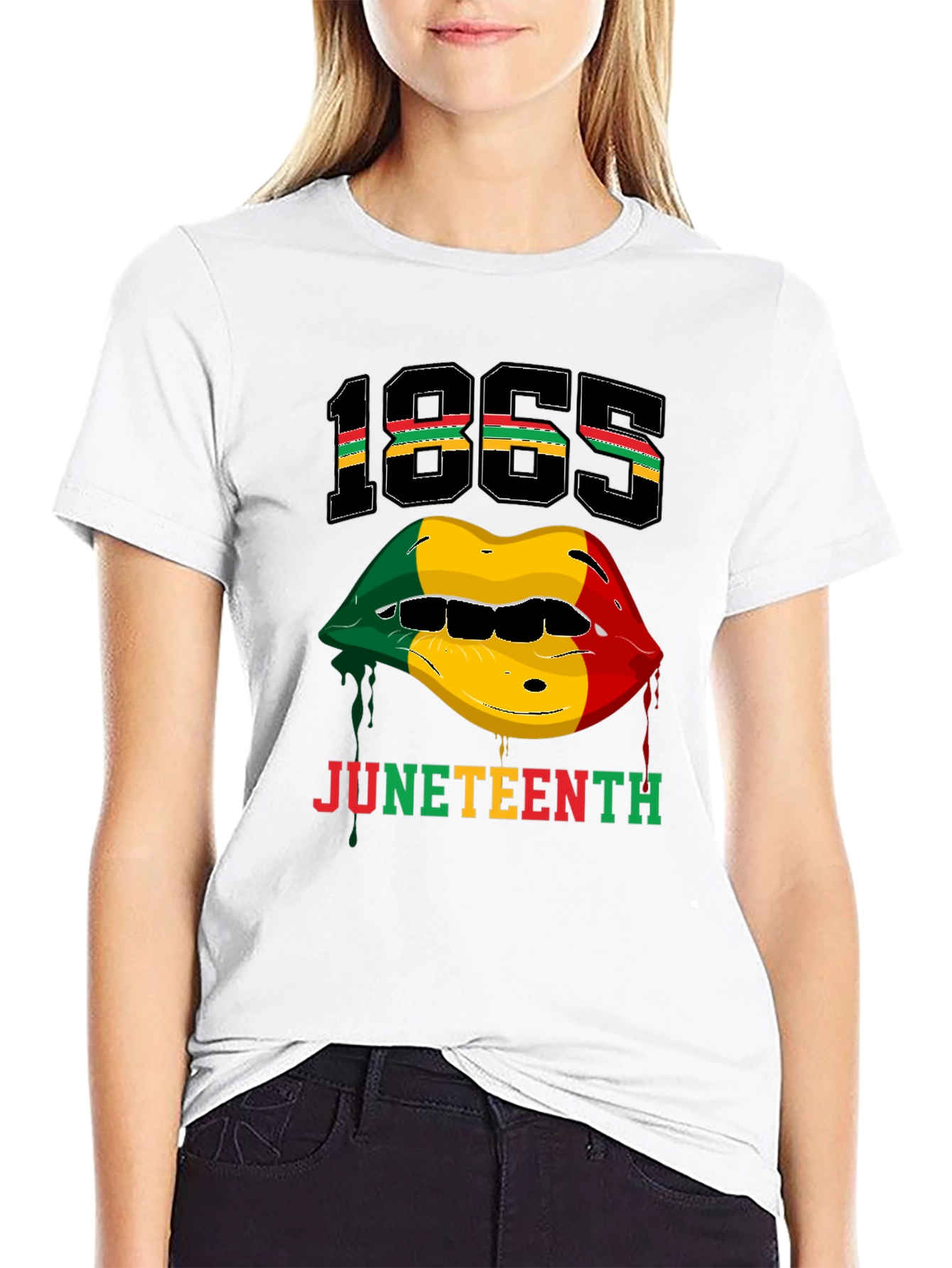Juneteenth 1865 Lips Graphic T-Shirt