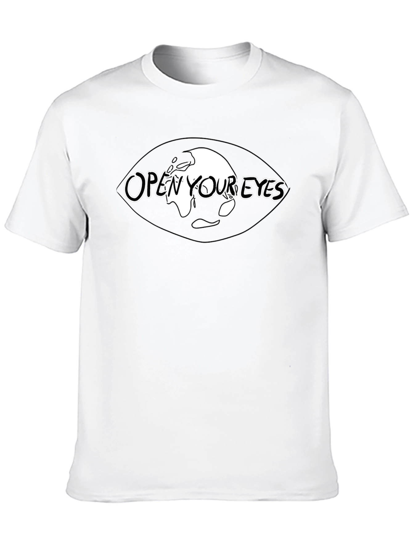 Open Your Eyes Black Graphic Tee