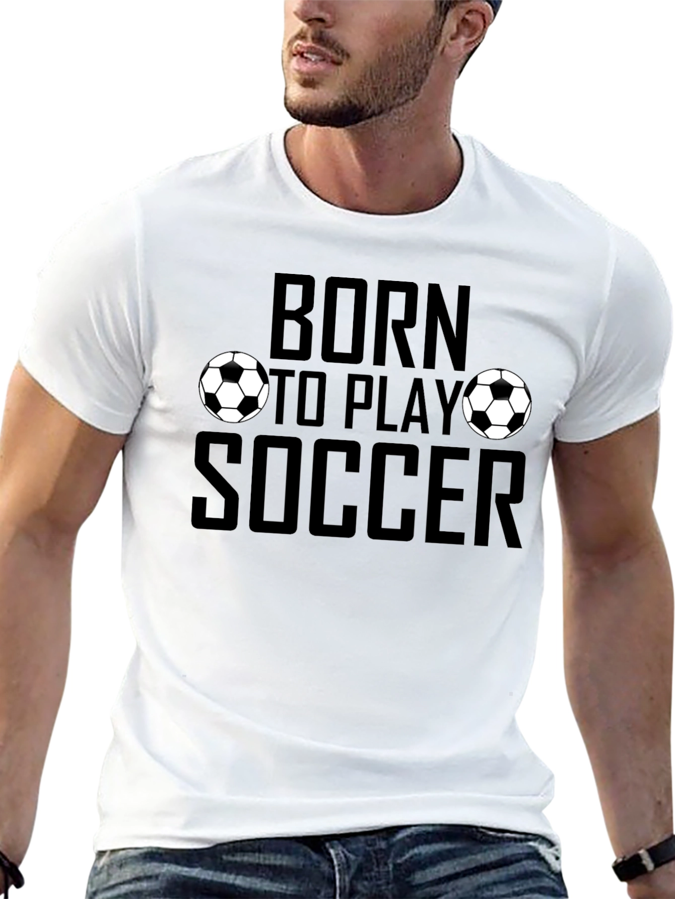 Born to Play Soccer Graphic T-Shirt