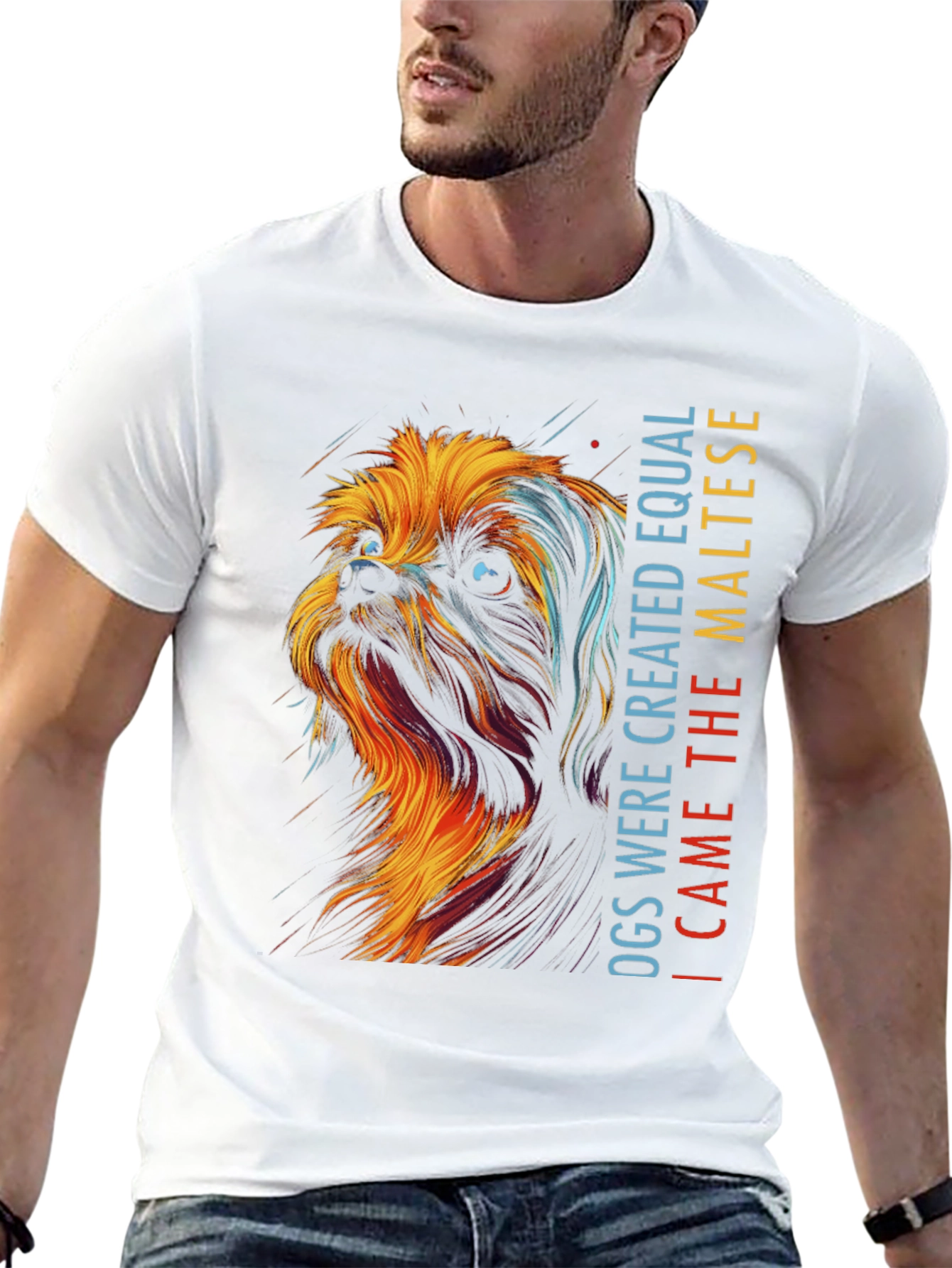 Maltese Dog Graphic T-Shirt - Unisex