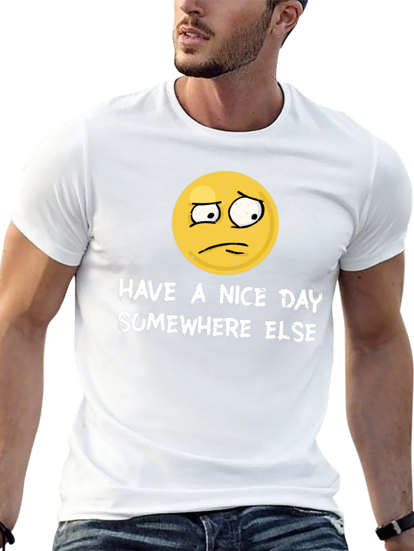 Have a Nice Day Somewhere Else Funny Graphic T-Shirt