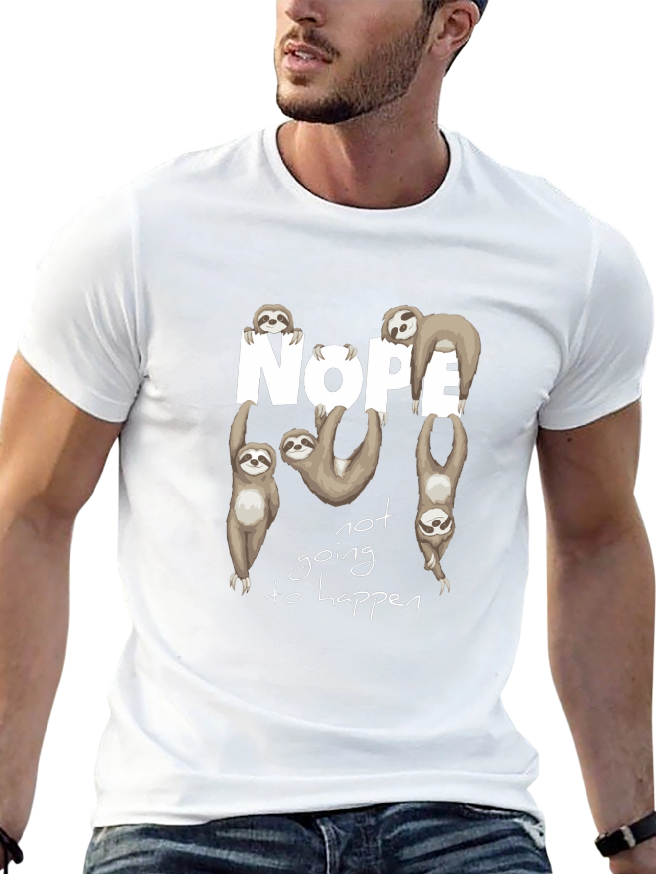 Sloth Nope T-Shirt - Funny & Relaxed Vibe