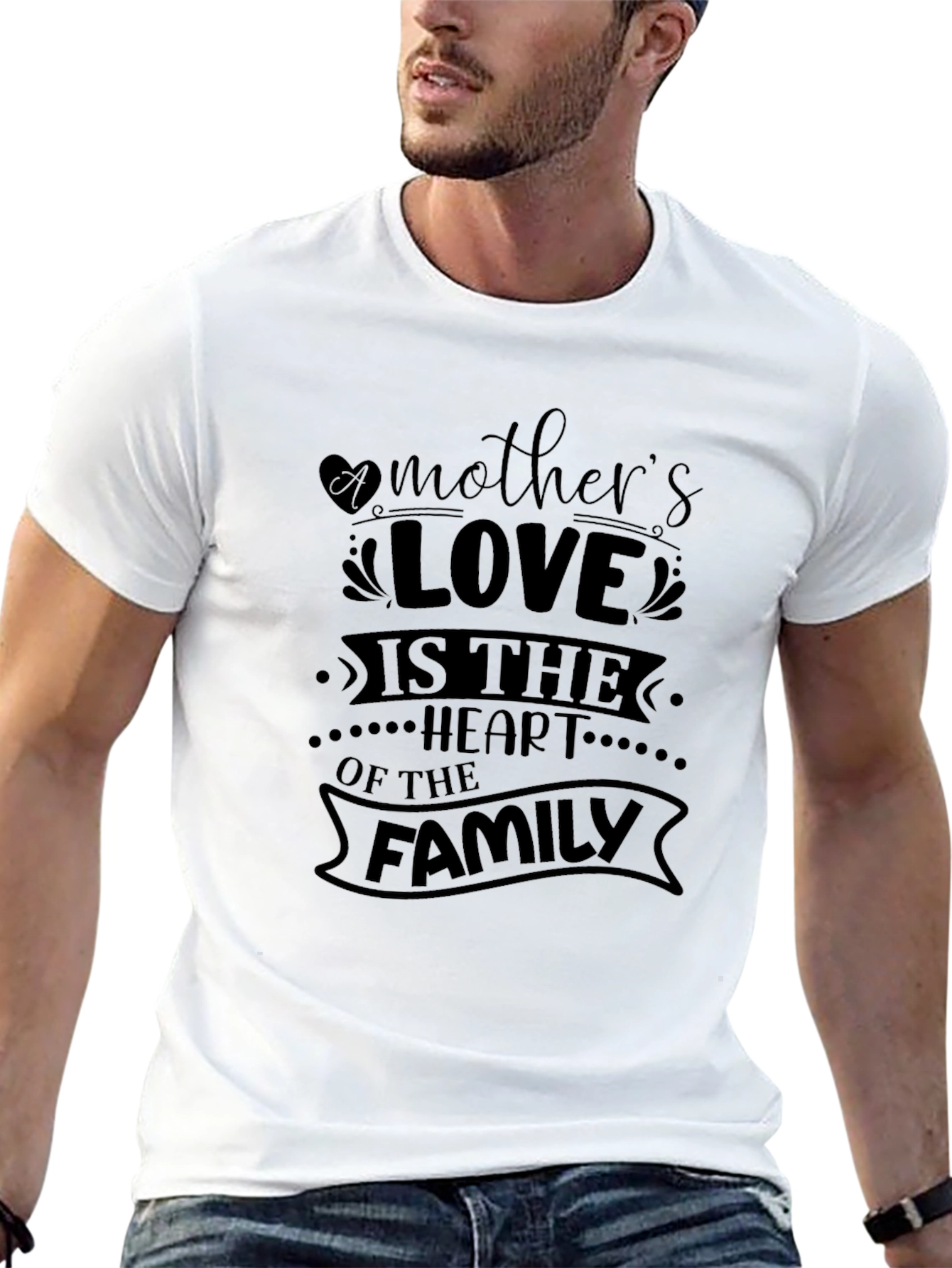 Mothers Love T-Shirt - Family Heart Tee
