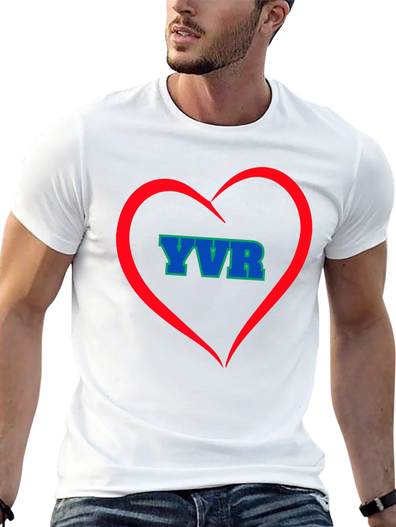 YVR Heart Tee - Vancouver Airport Souvenir
