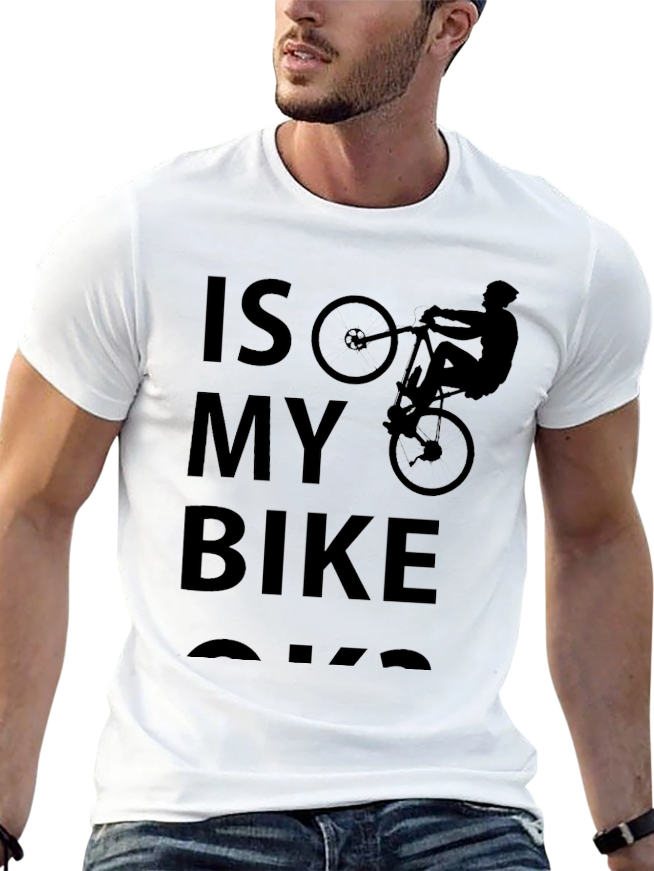 Is My Bike Ok T-Shirt Cycling Humor