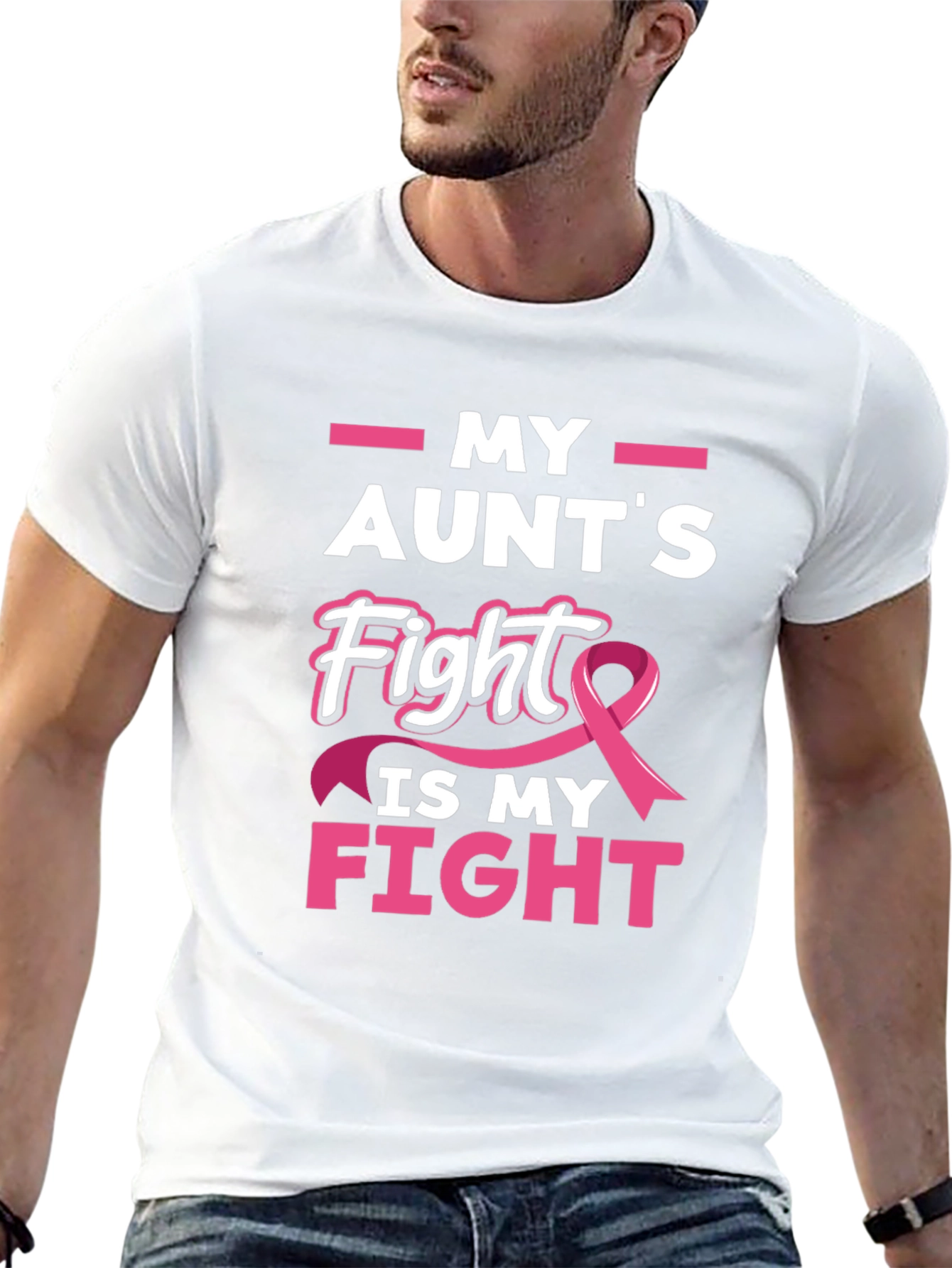 My Aunts Fight Breast Cancer Awareness T-Shirt