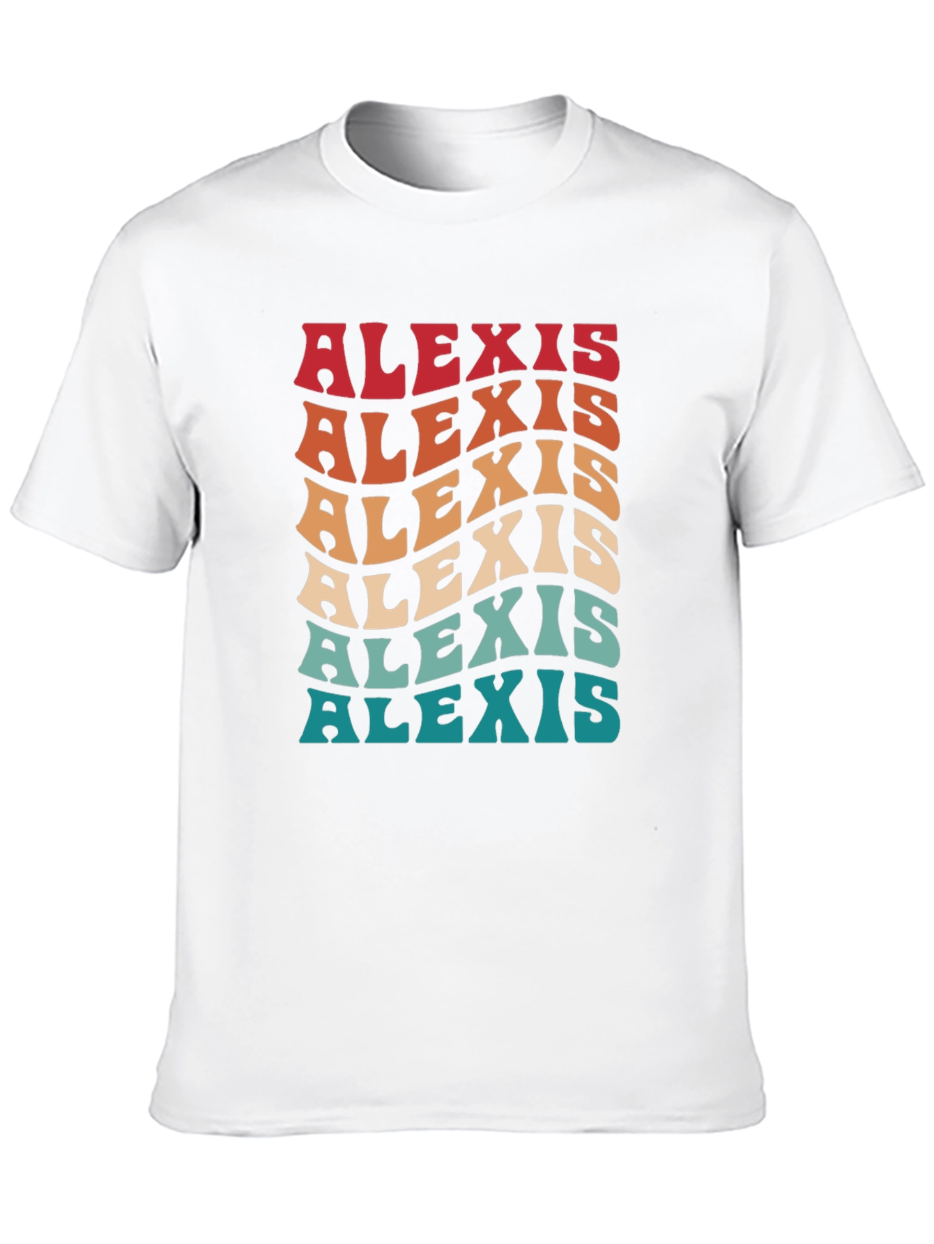 Alexis Retro Wavy Name T-Shirt