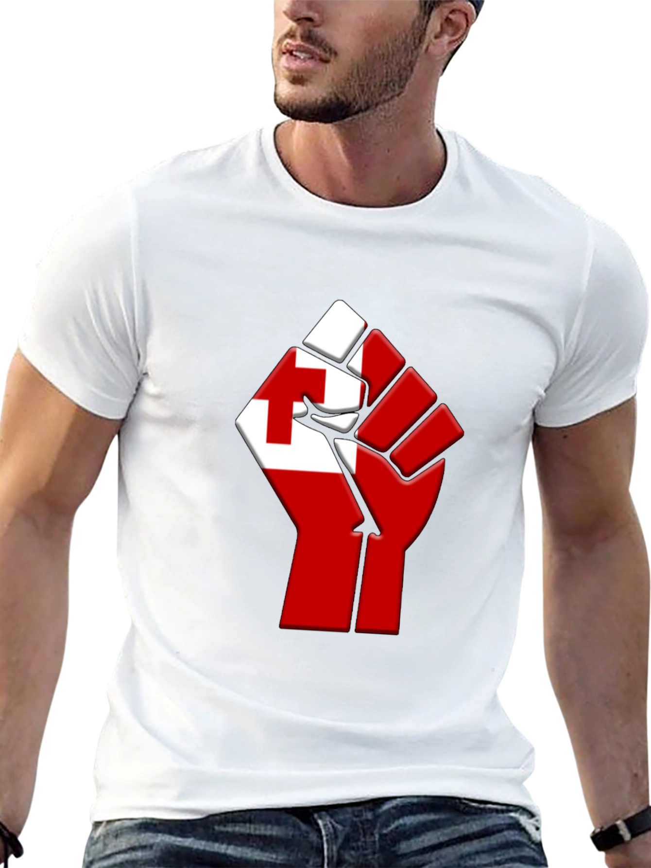 Tonga Flag Fist T-Shirt