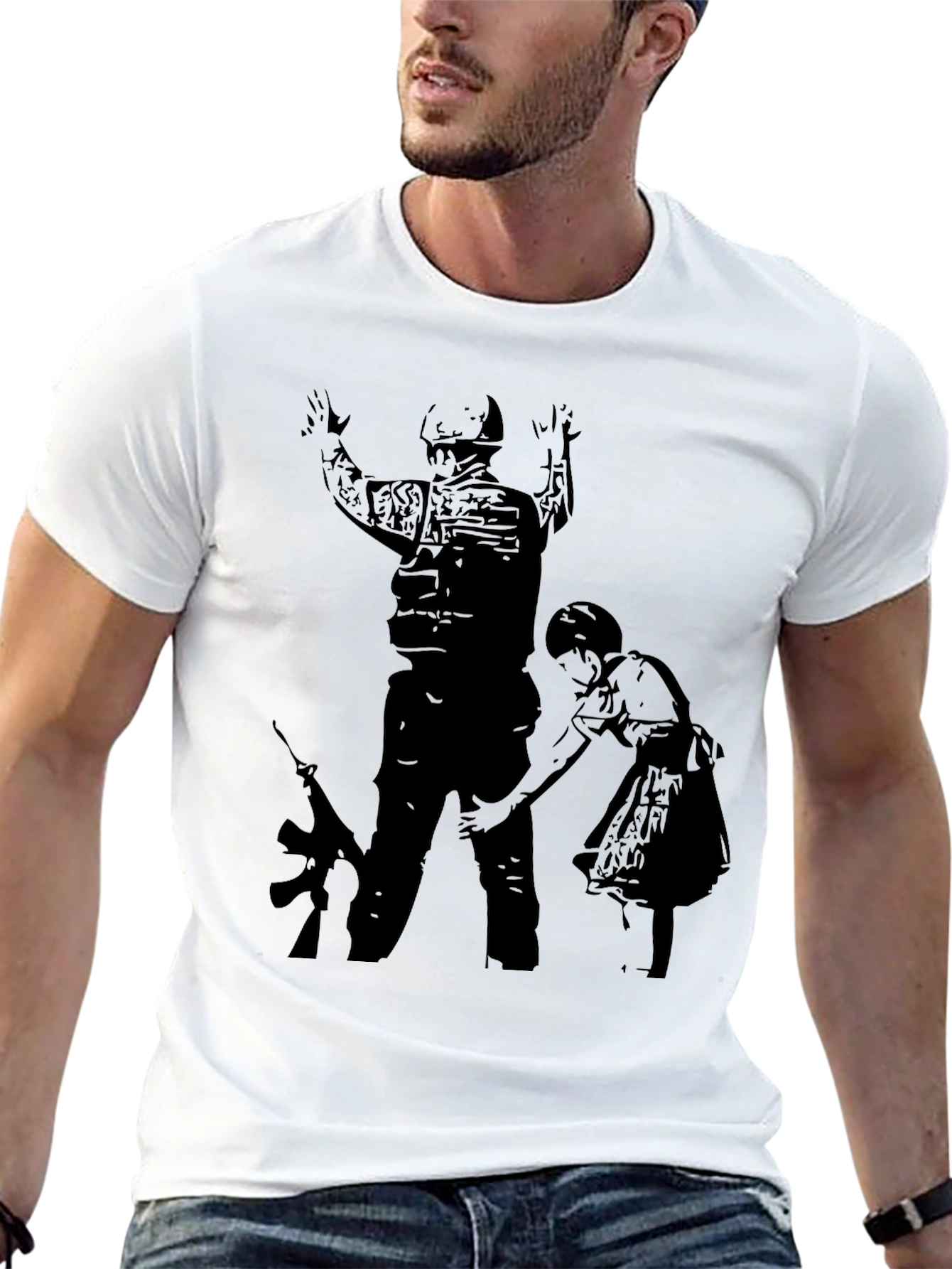 Controversial Soldier and Girl T-Shirt