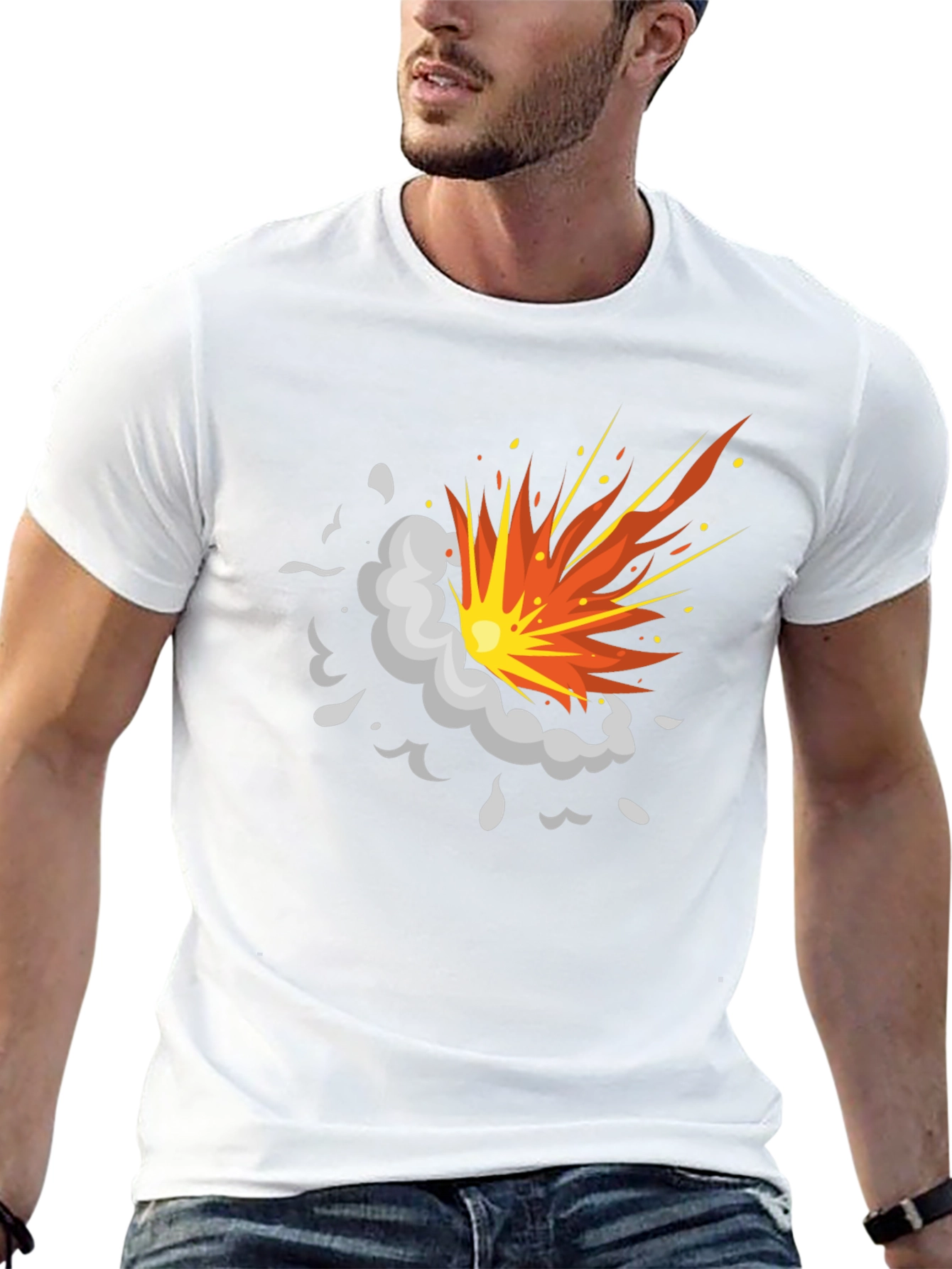 Explosion Graphic Black T-Shirt