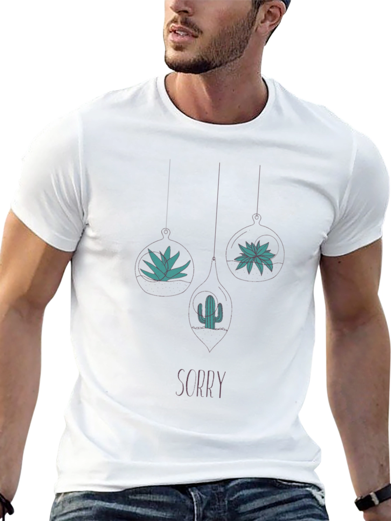 Sorry Terrarium Graphic Tee - Black Casual Shirt