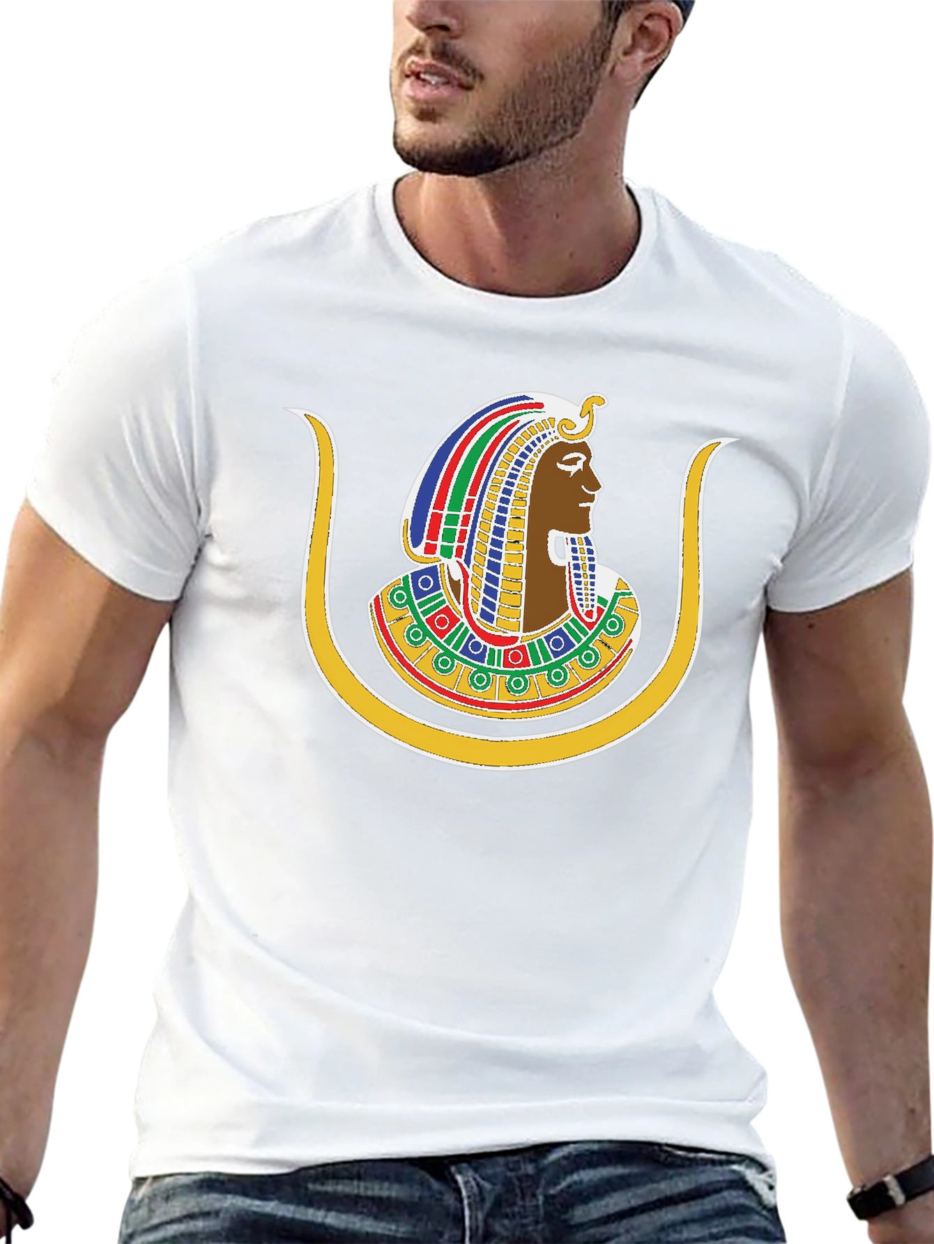 Egyptian Pharaoh Graphic Black T-Shirt