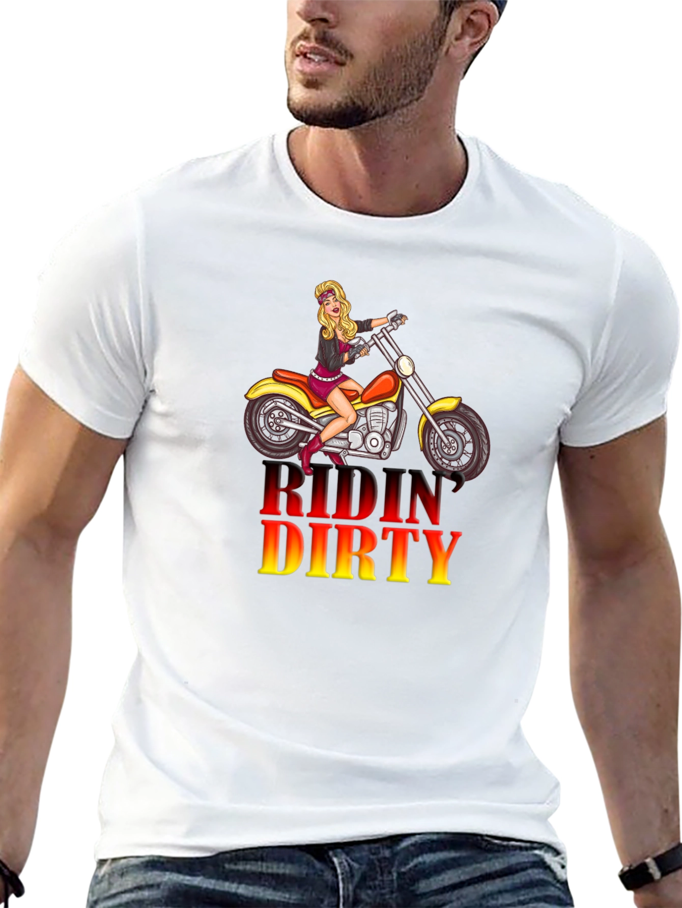 Ridin Dirty Motorcycle T-Shirt