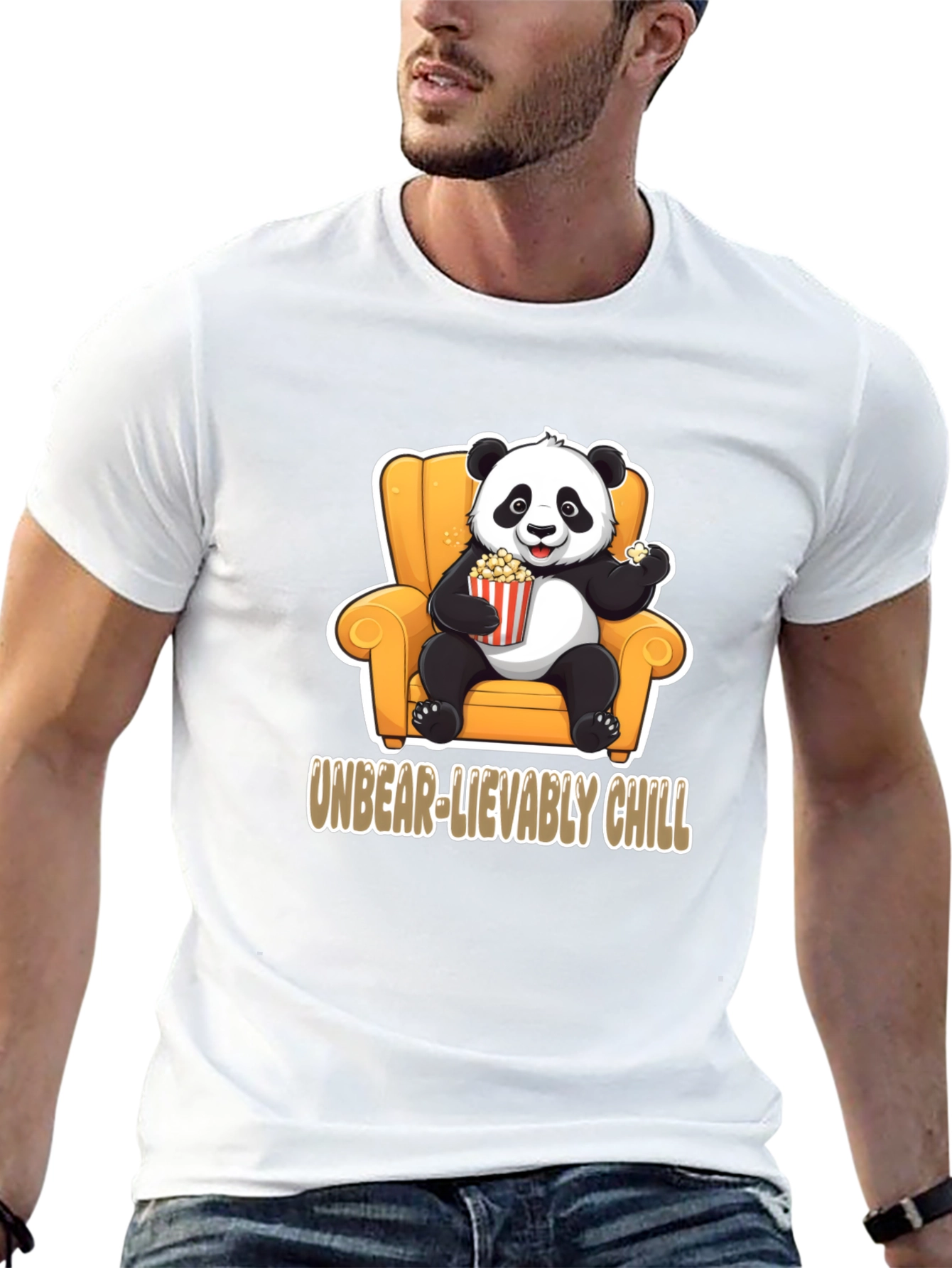 Unbear-lievably Chill Panda Graphic Tee