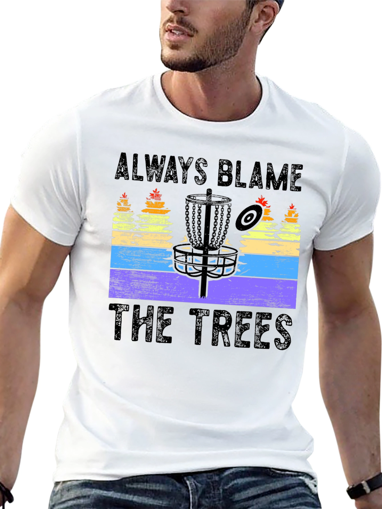 Always Blame The Trees Disc Golf T-Shirt