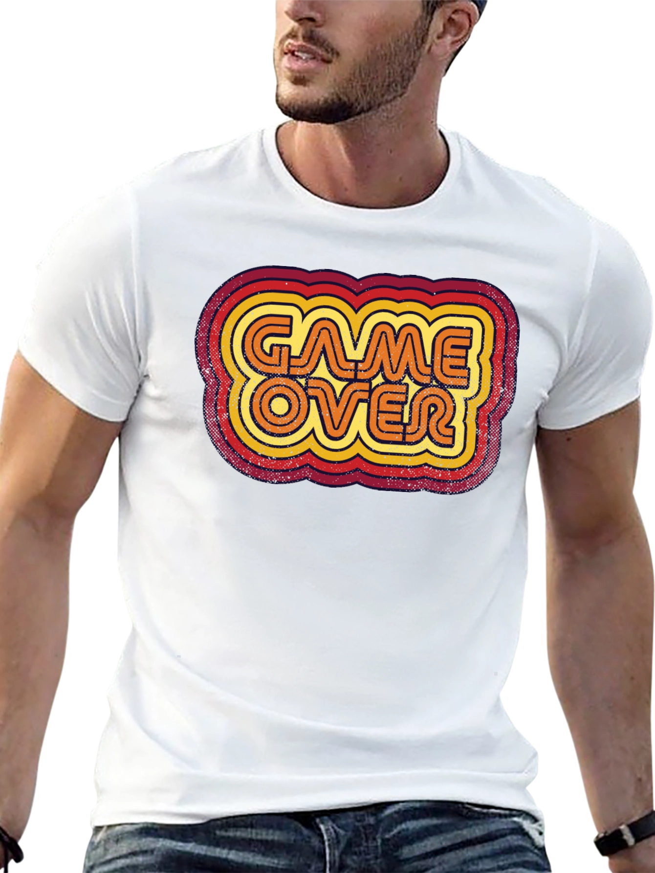 Retro Game Over Graphic Tee - Gamer T-Shirt