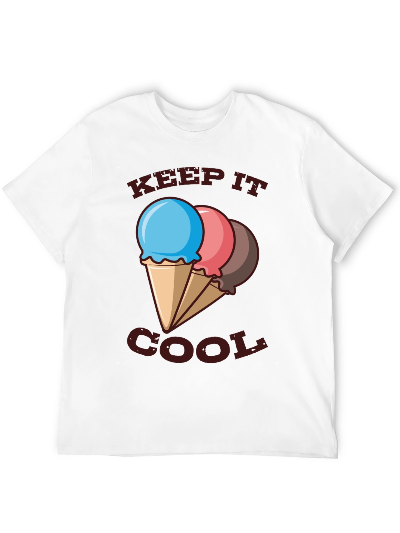 Keep It Cool Ice Cream T-Shirt - Black
